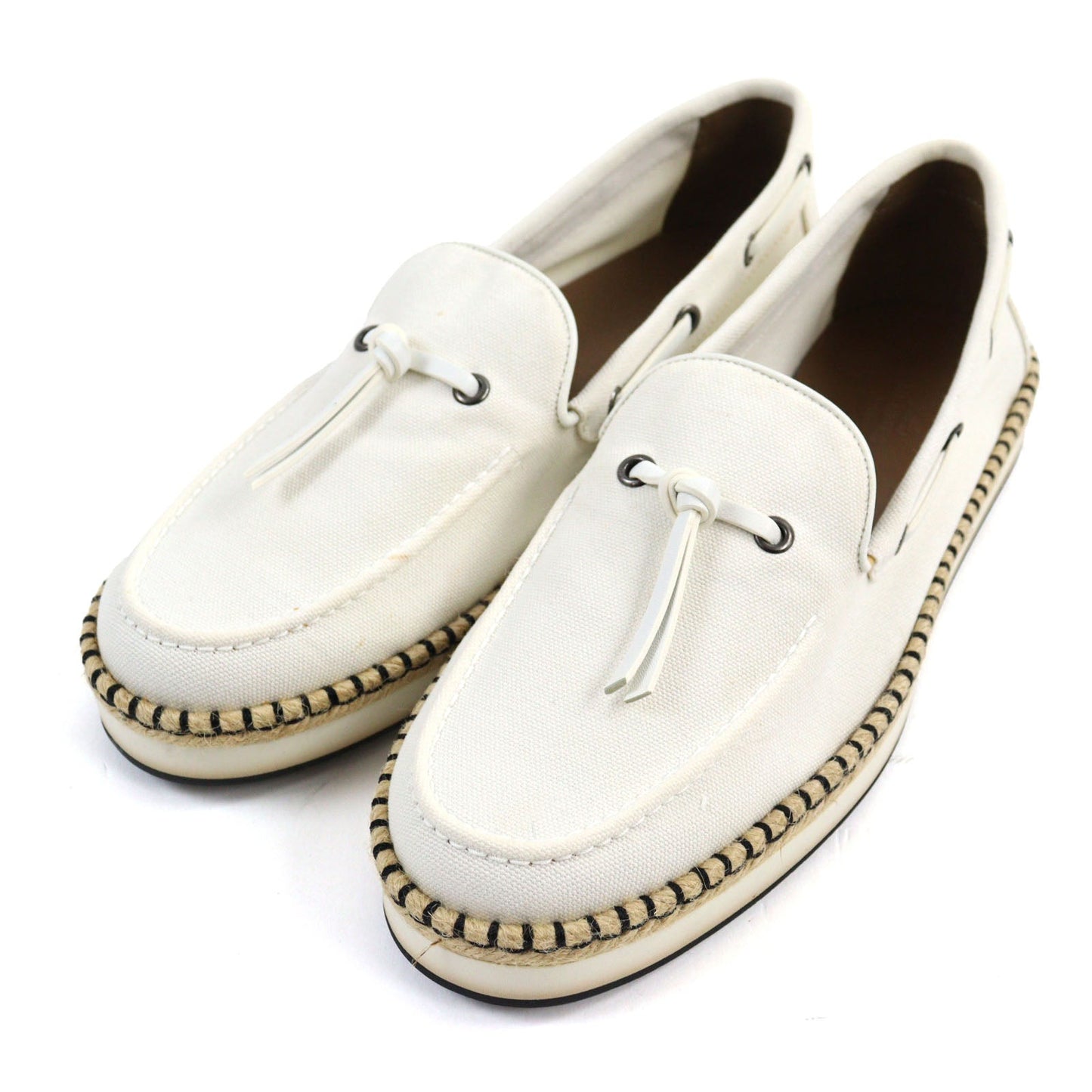 HERMES Slip-on canvas Ivorytype Optimist 41