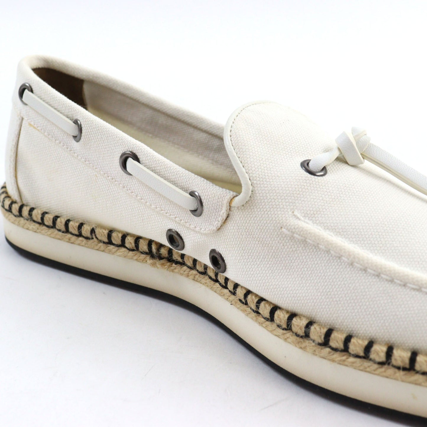 HERMES Slip-on canvas Ivorytype Optimist 41