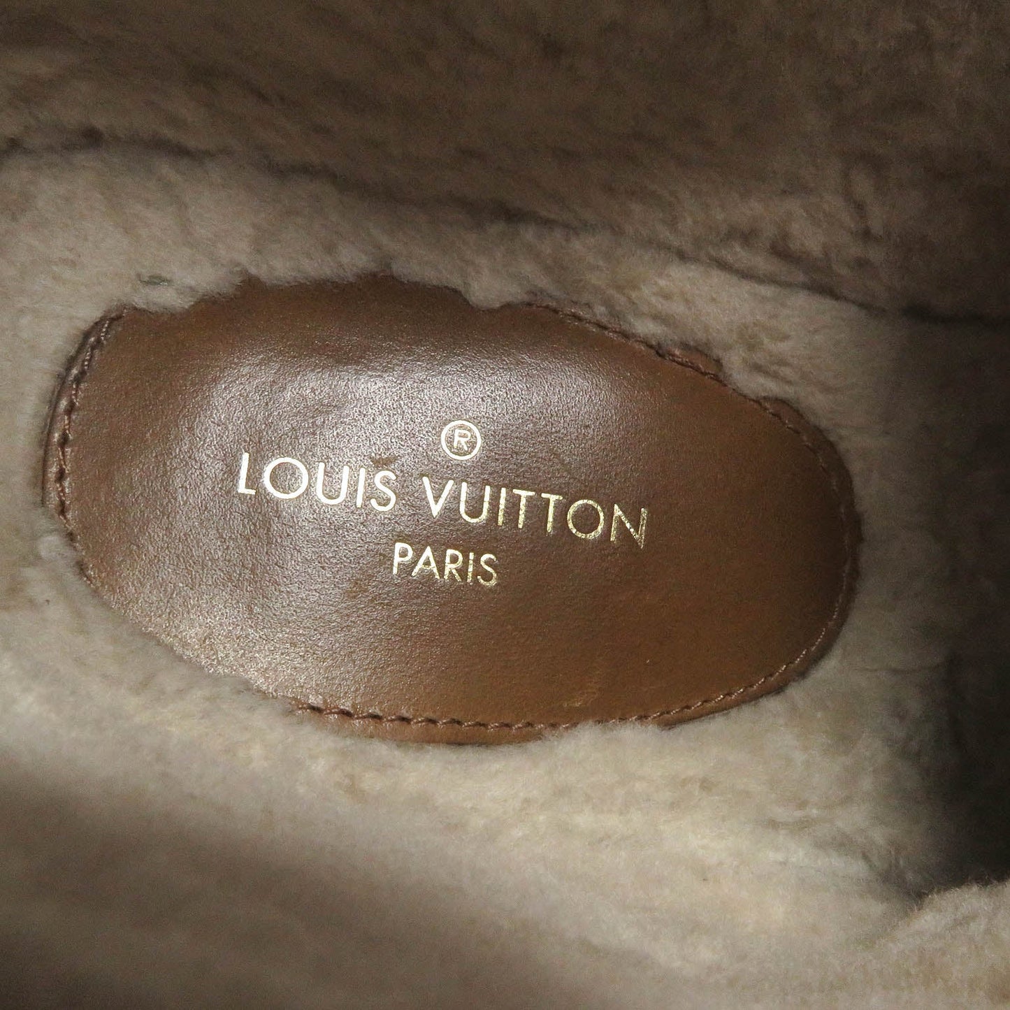 LOUIS VUITTON boots Monogram denim Indigo blue Cozy Line 8
