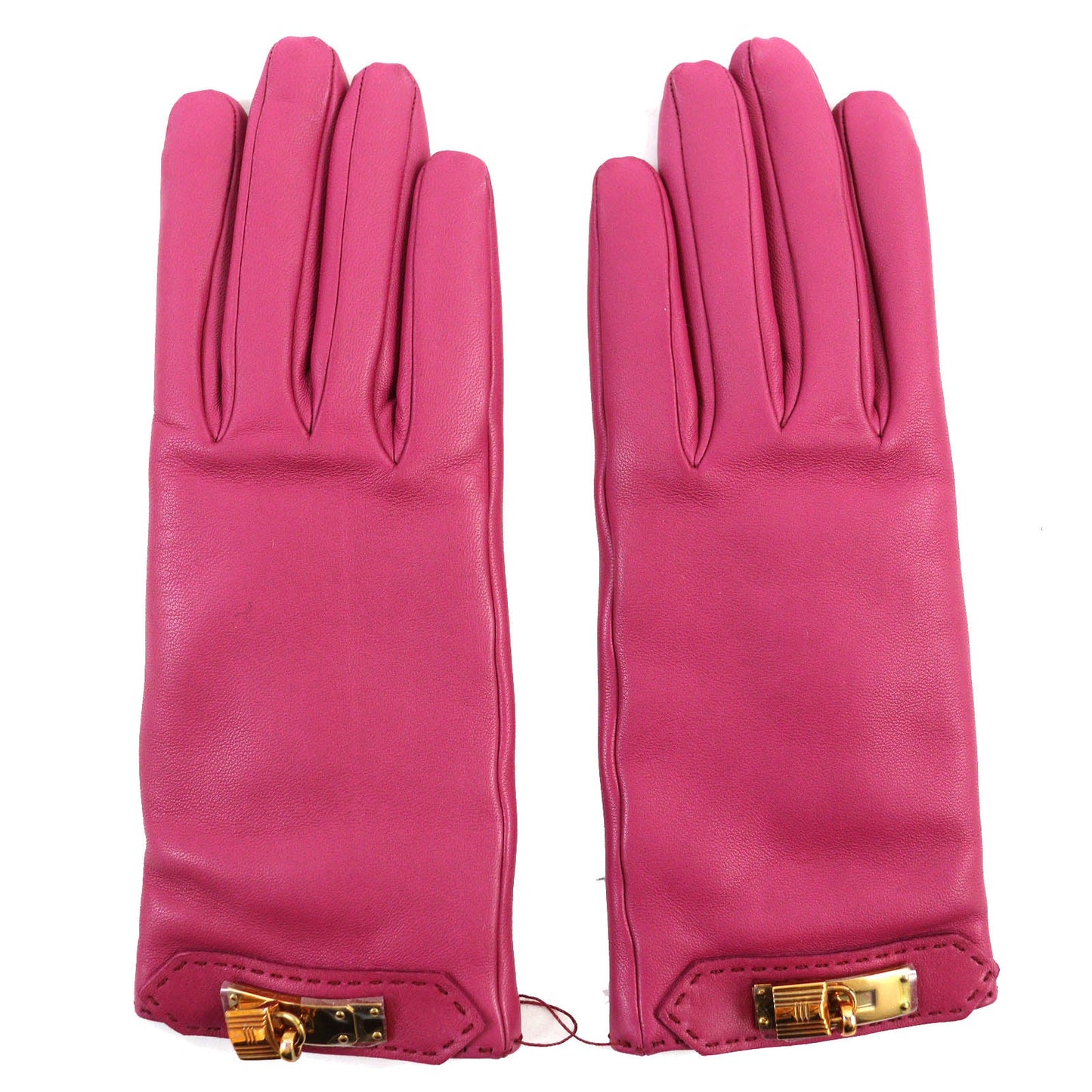 HERMES gloves 162060GB7O060 Lamb leather purple