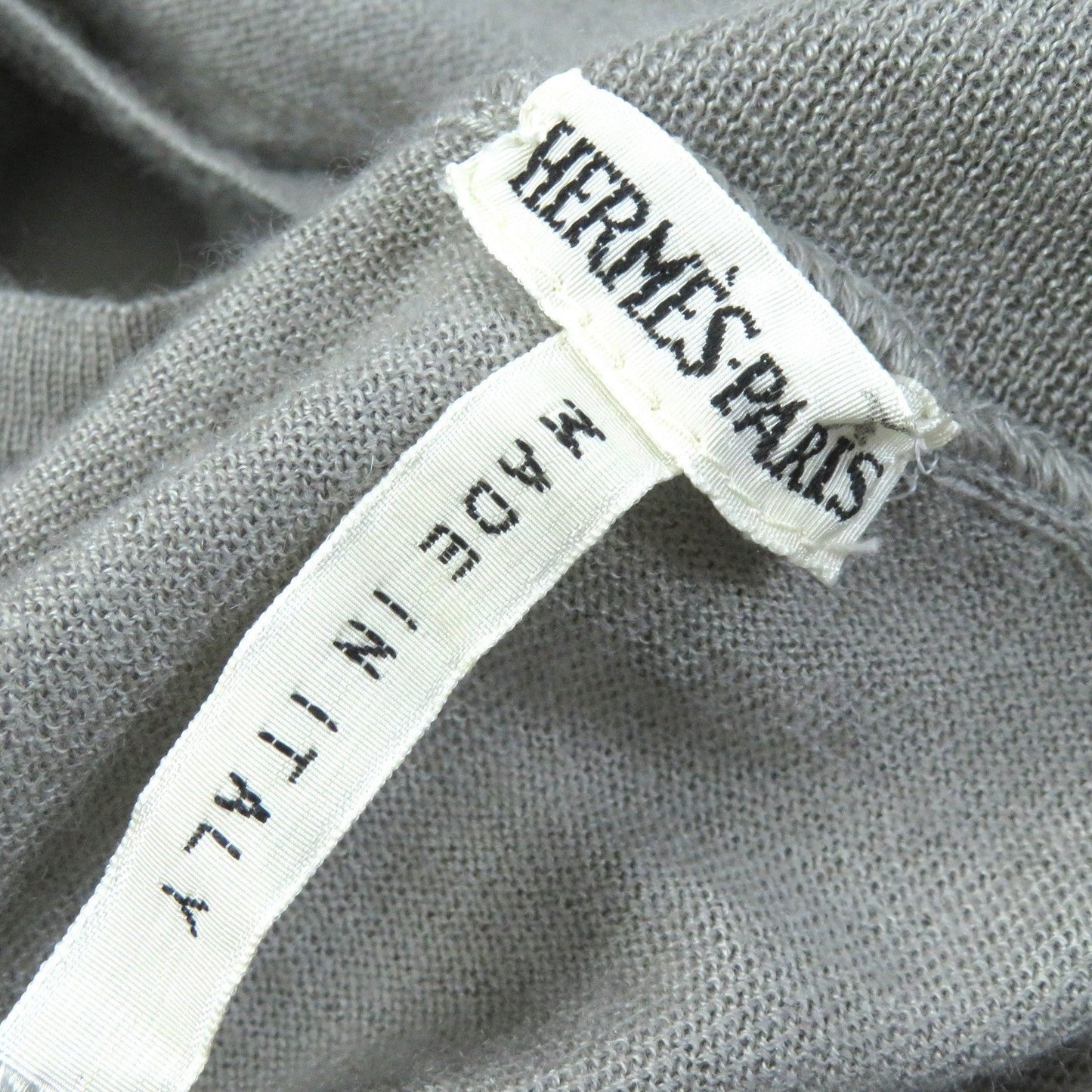 HERMES knit cashmere gray