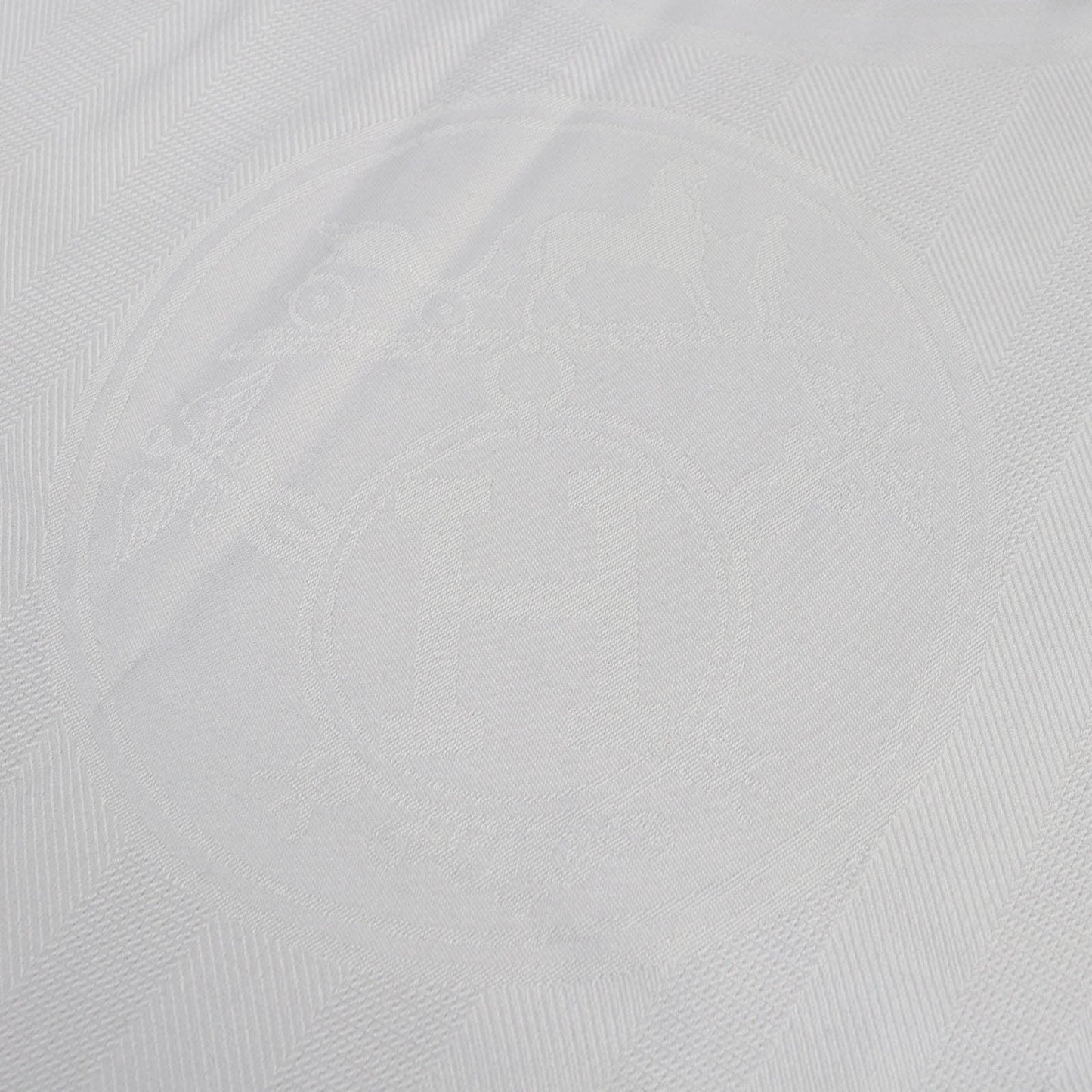 HERMES shawl cashmere Light gray New Libris