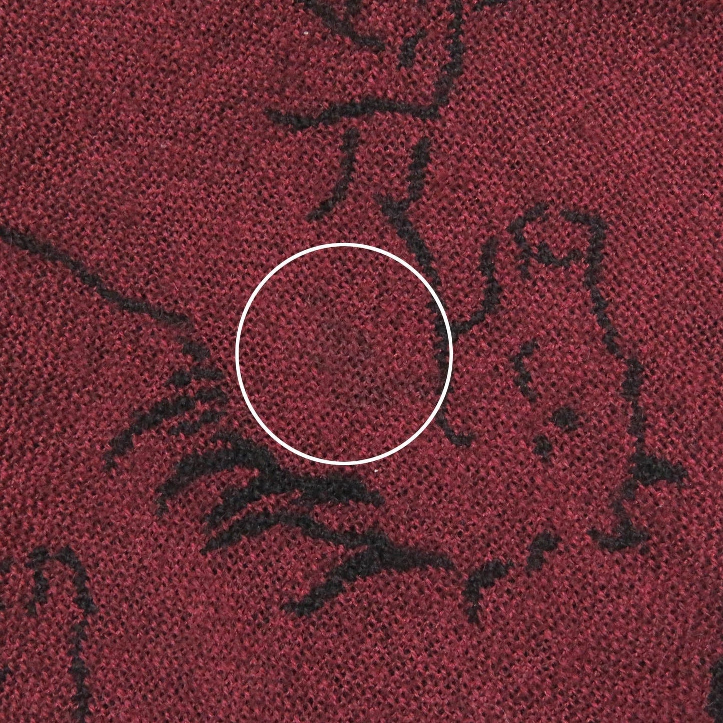HERMES Scarf cashmere Bordeaux