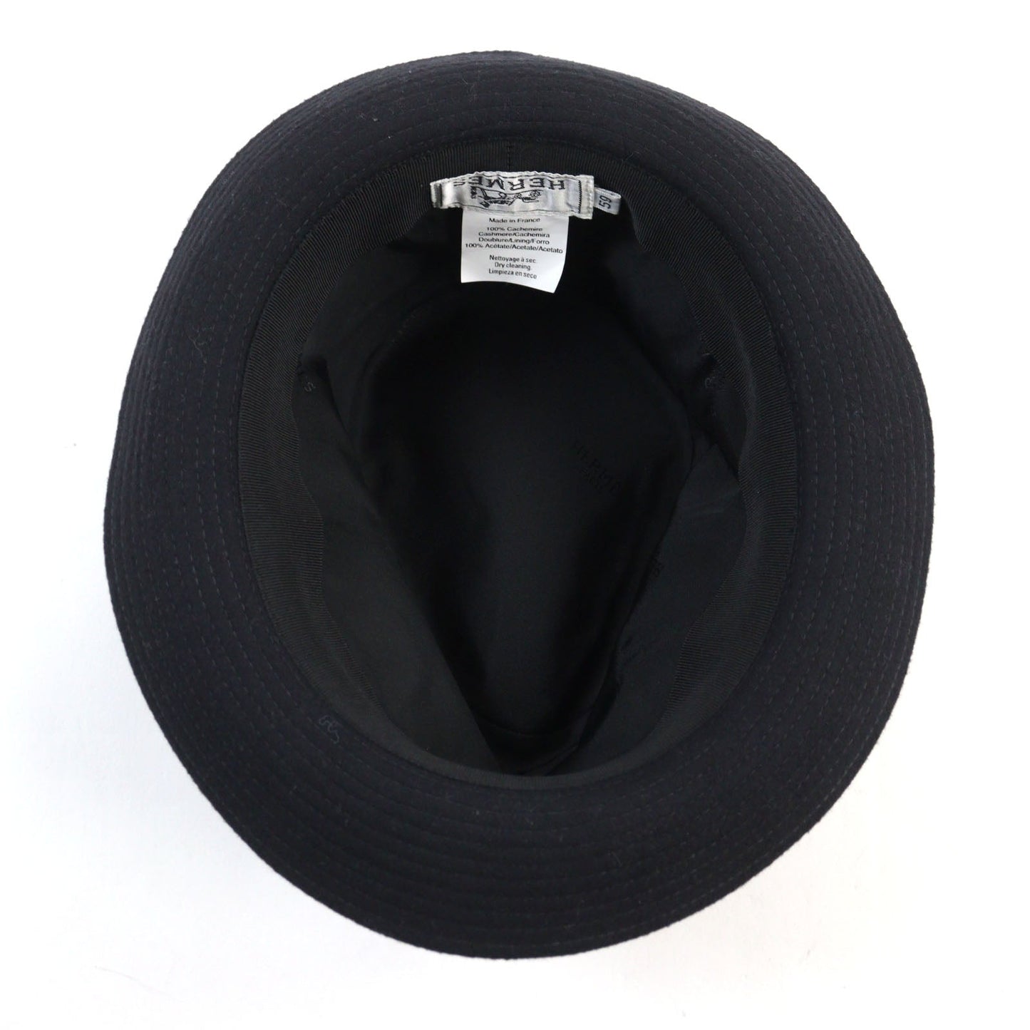 HERMES hat cashmere black