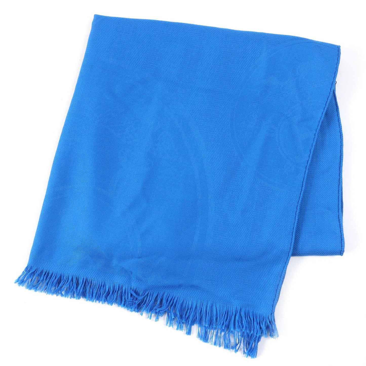 HERMES Stall 262494S cashmere BLEU CYAN ETOLE NEW LIBRIS