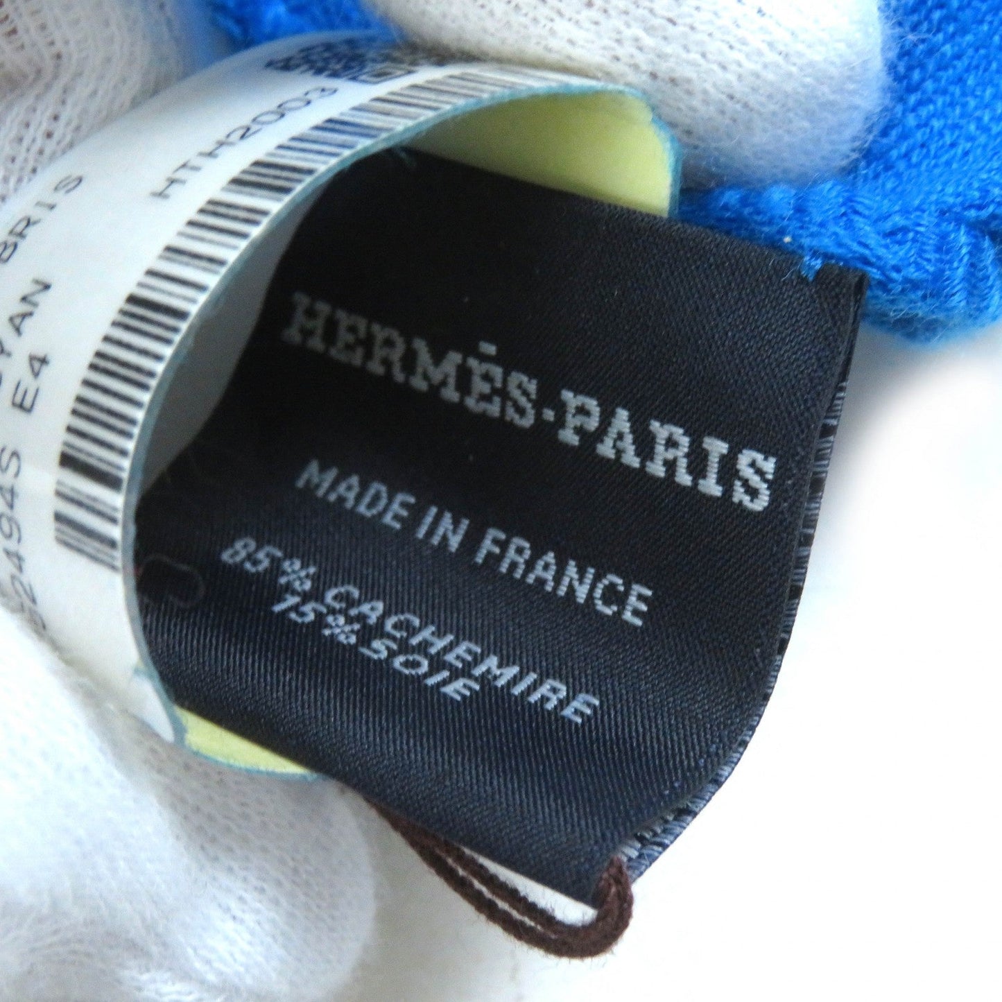 HERMES Stall 262494S cashmere BLEU CYAN ETOLE NEW LIBRIS