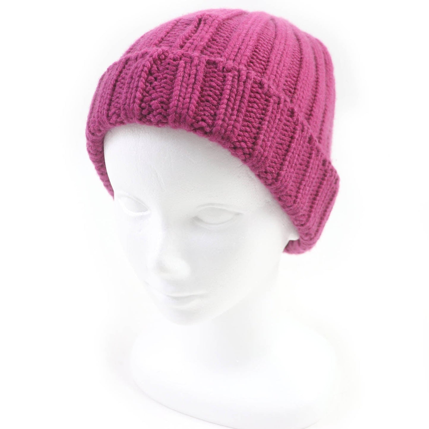 HERMES Knit cap cashmere Purple type