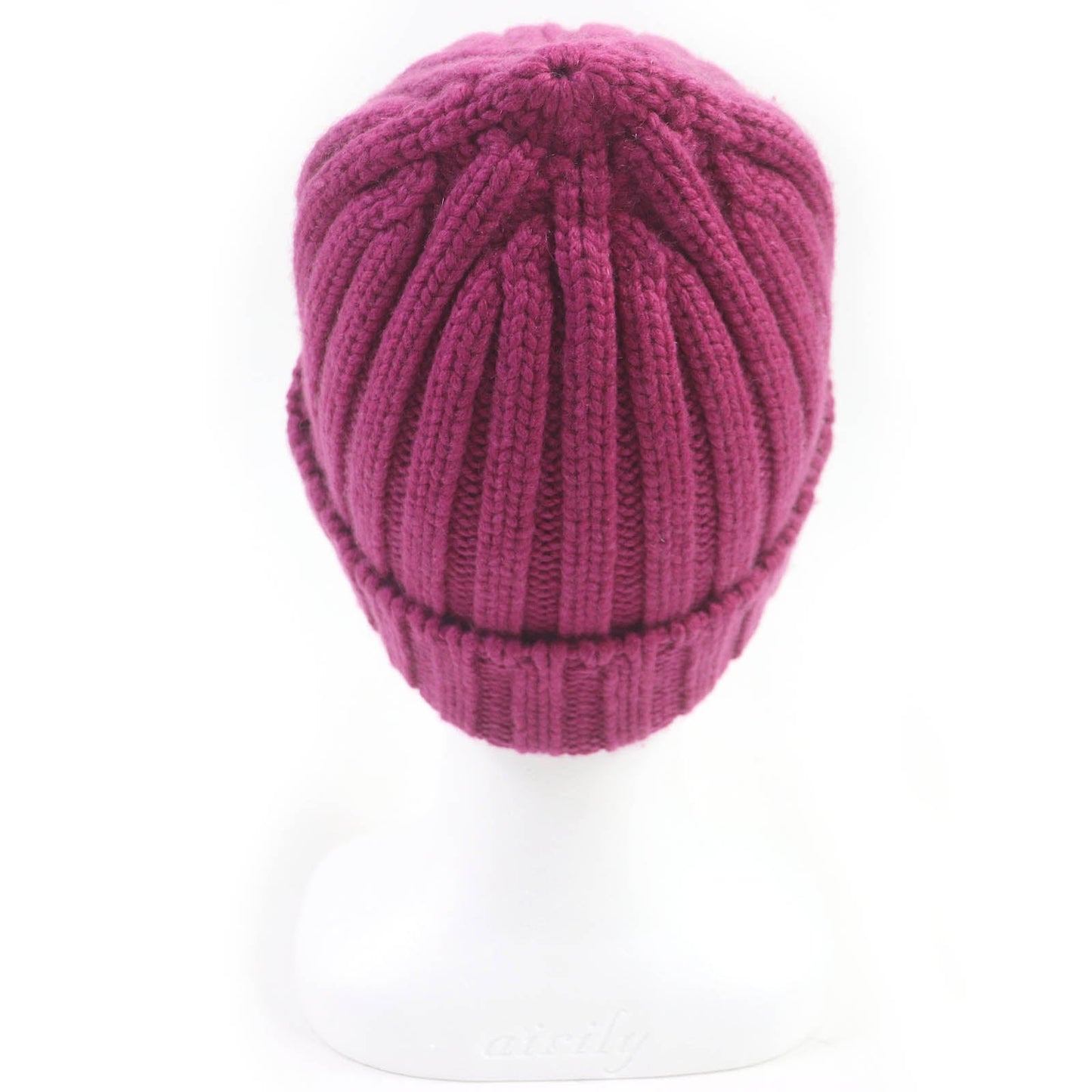 HERMES Knit cap cashmere Purple type