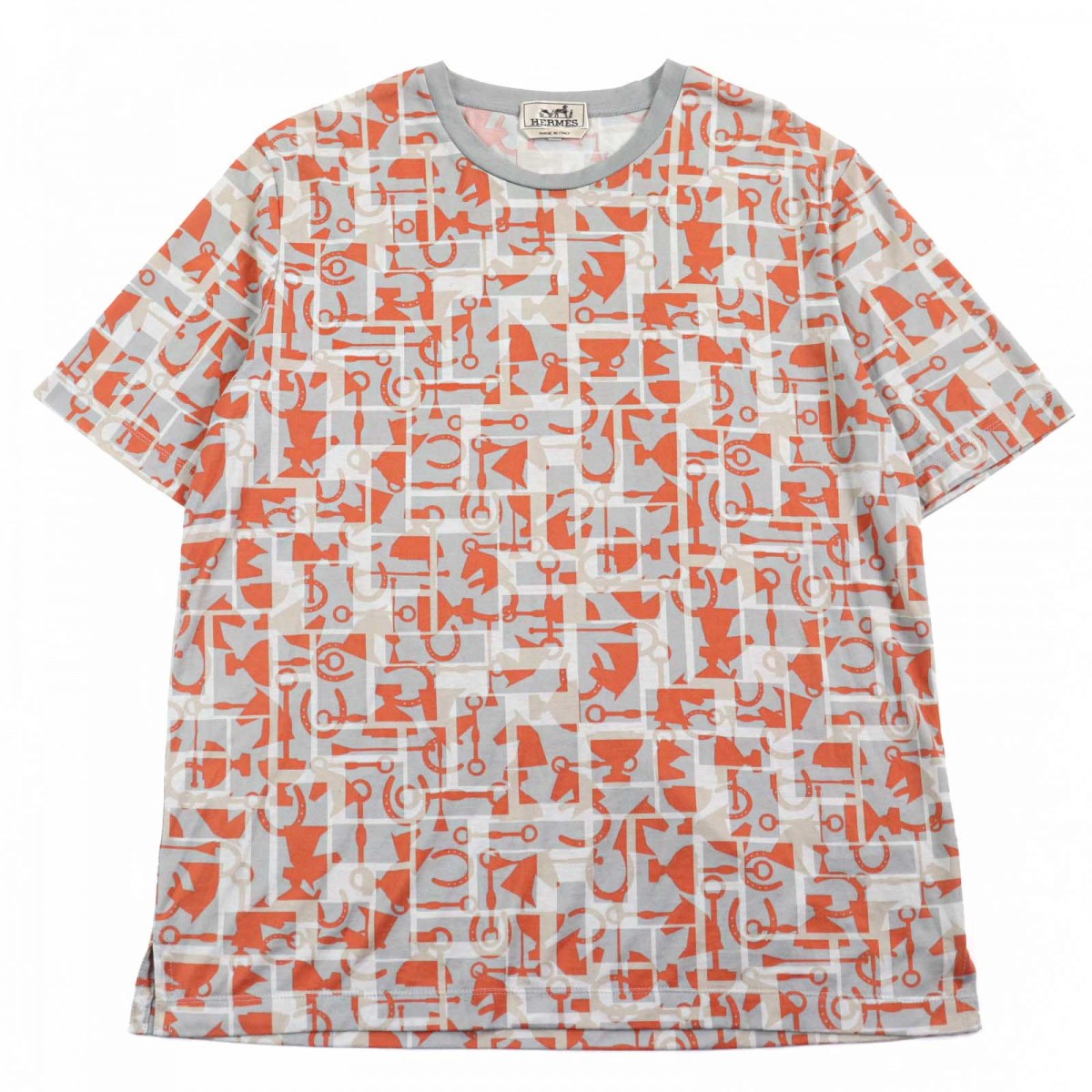 HERMES Short sleeve T-shirt cotton multicolor L