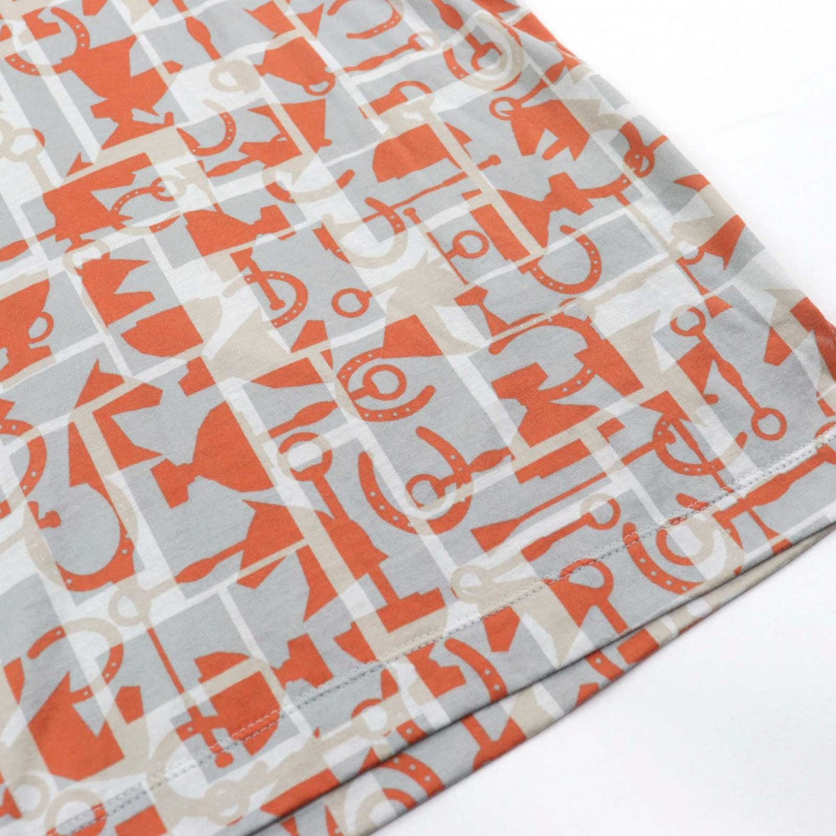 HERMES Short sleeve T-shirt cotton multicolor L