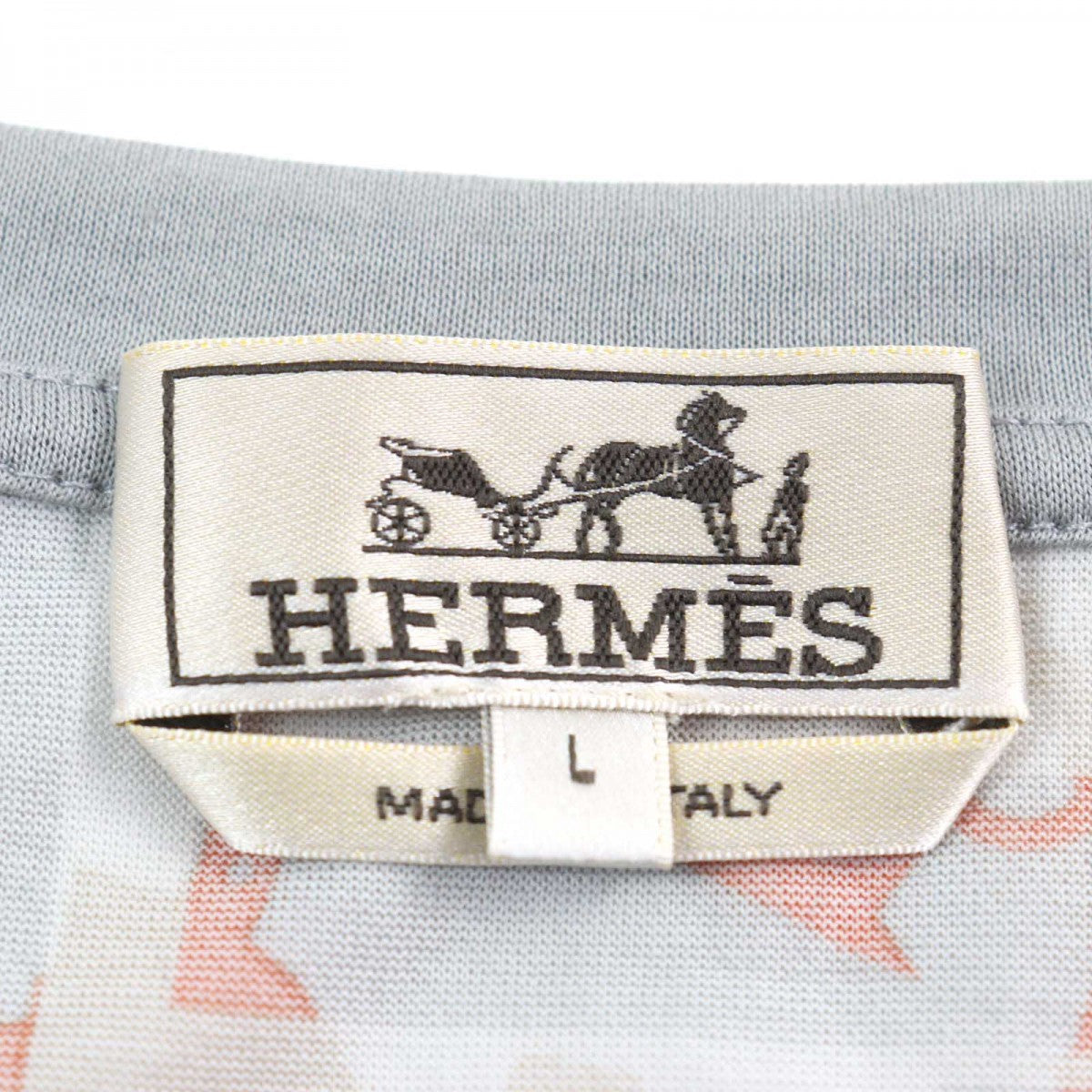 HERMES Short sleeve T-shirt cotton multicolor L