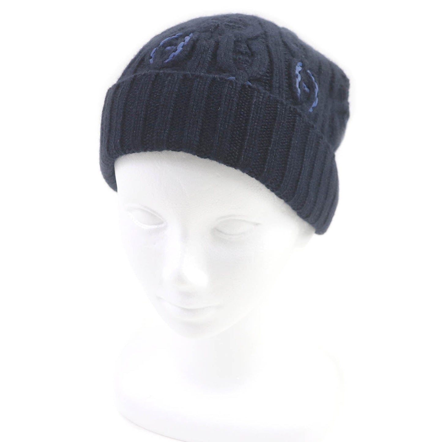 HERMES Knit cap cashmere Marin BONNET HOMME TRI MAILLOW TRESS M