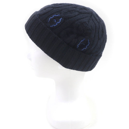 HERMES Knit cap cashmere Marin BONNET HOMME TRI MAILLOW TRESS M
