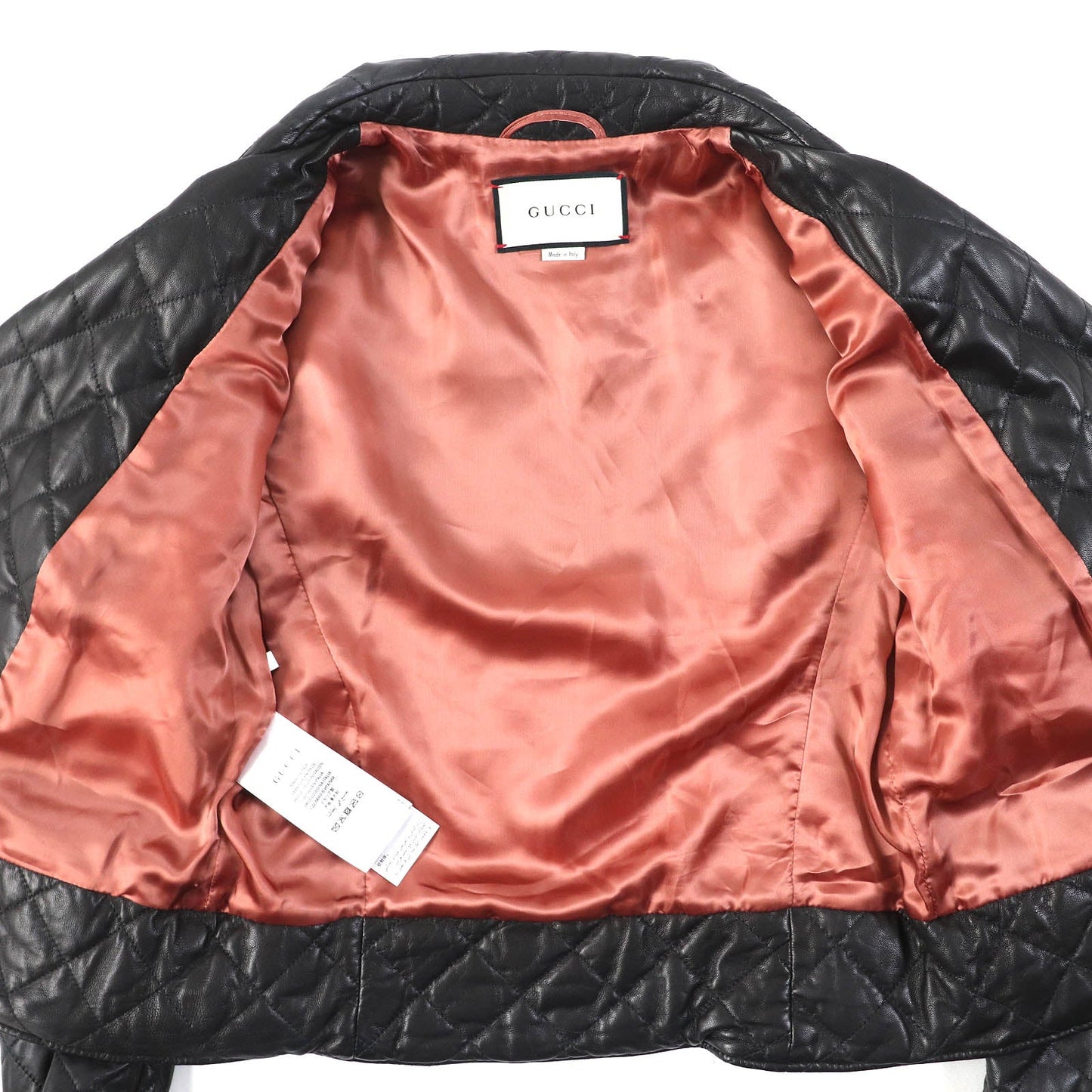 GUCCI Jacket 502674 Lamb leather black 36