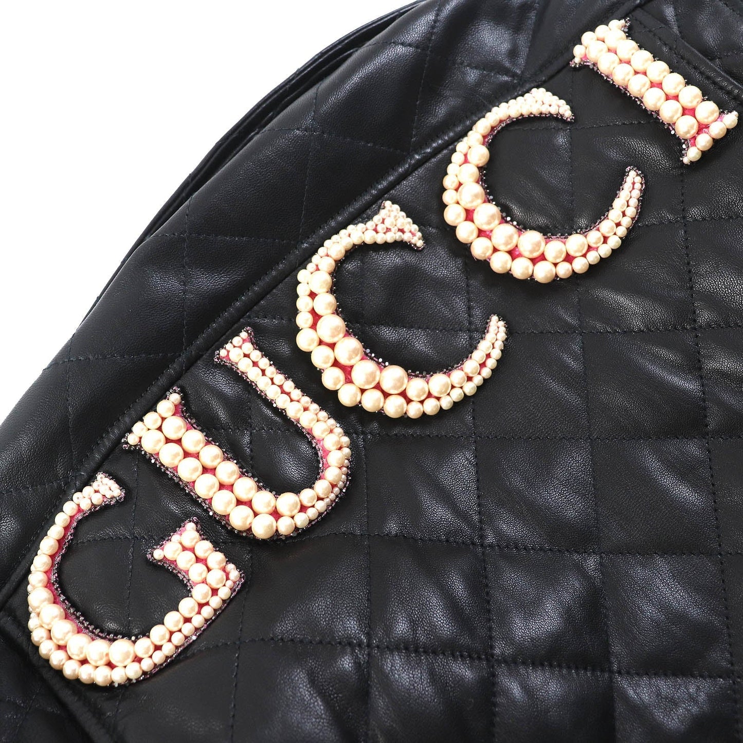 GUCCI Jacket 502674 Lamb leather black 36