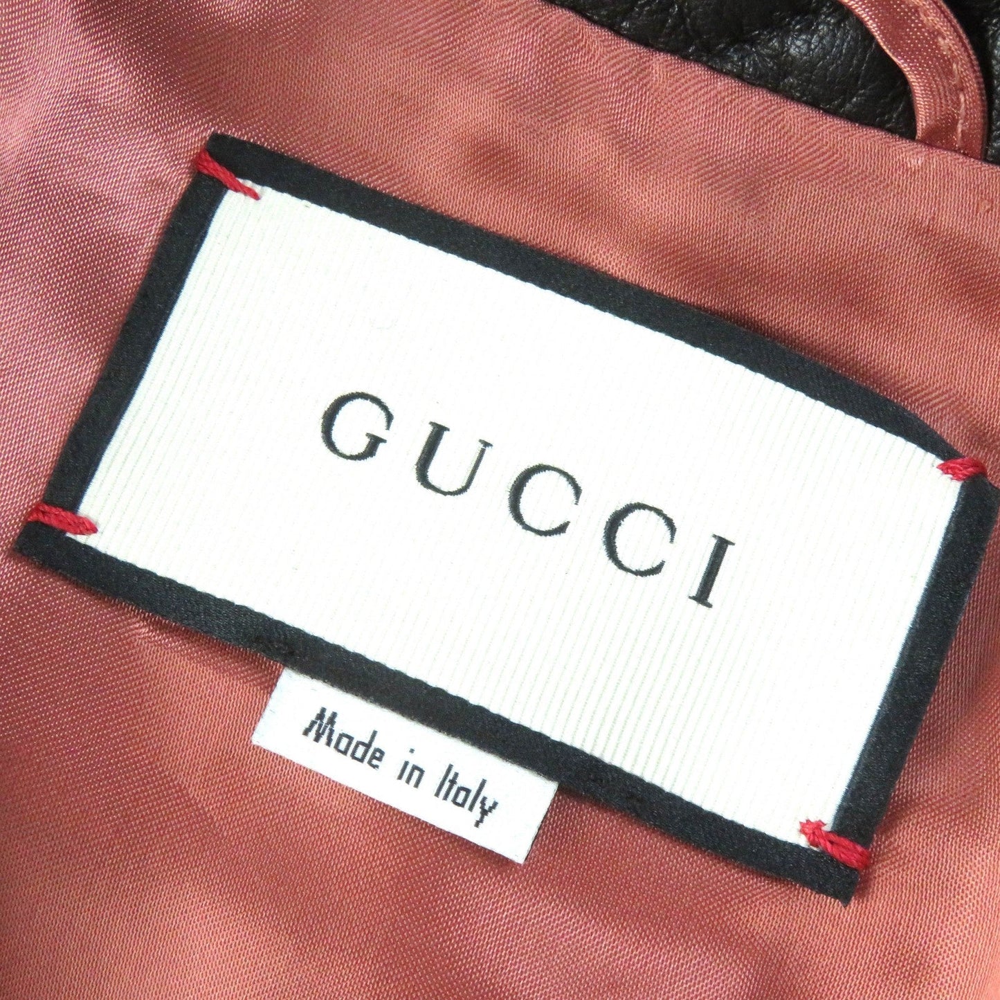 GUCCI Jacket 502674 Lamb leather black 36