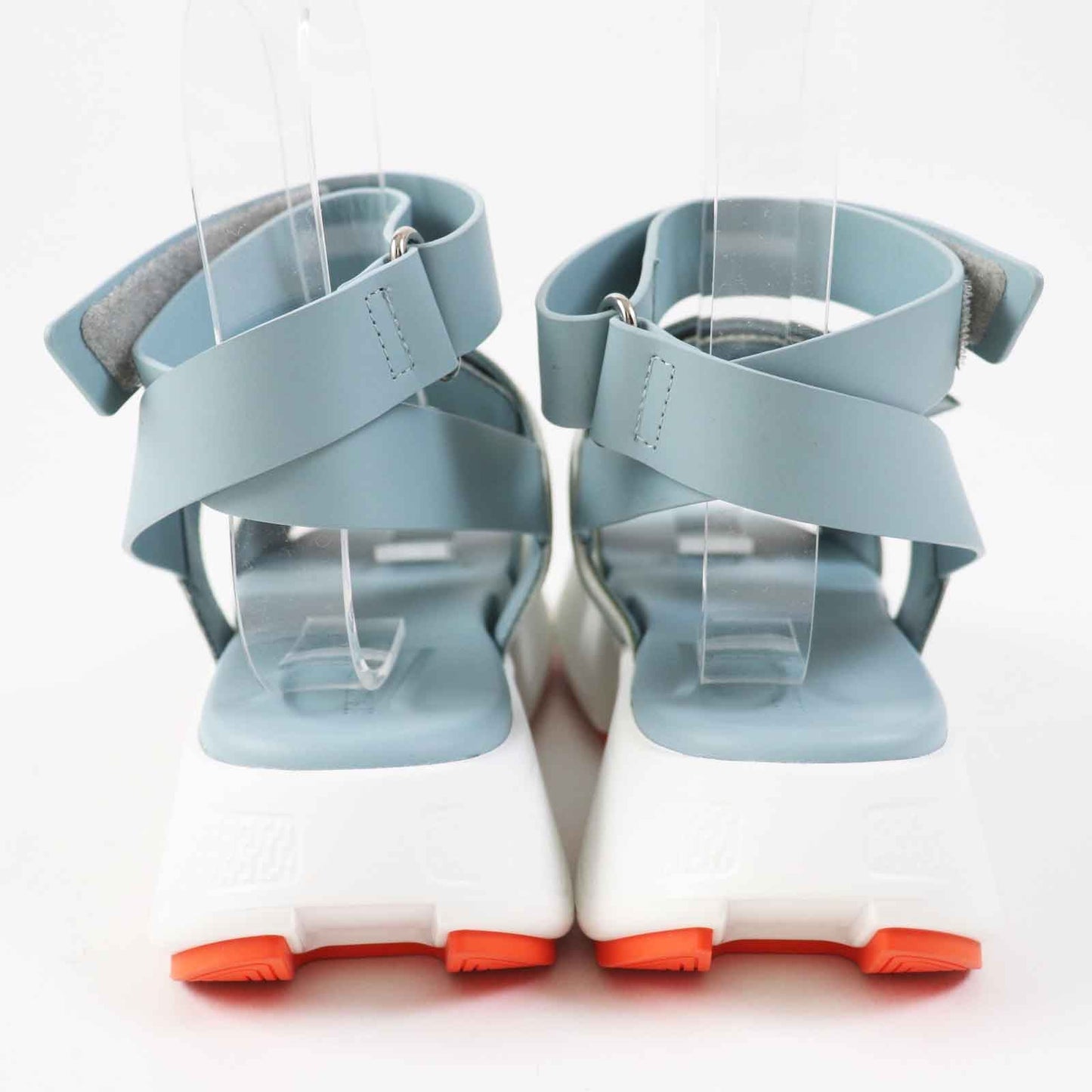 HERMES Sandals 231219Z leather Light blue white