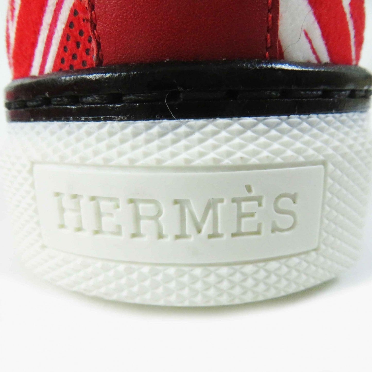 HERMES sneakers Velor Red 36.5