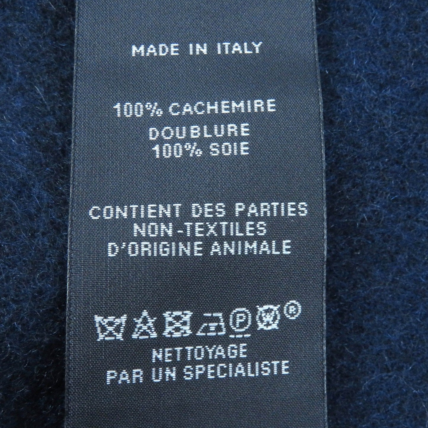 HERMES Scarf H259096S cashmere blue Allumet Pocket
