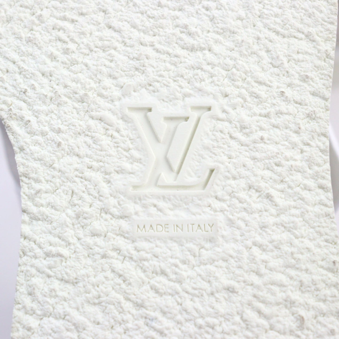 LOUIS VUITTON Ankle boots 1A54CP leather White beige LV Creeper Line 8