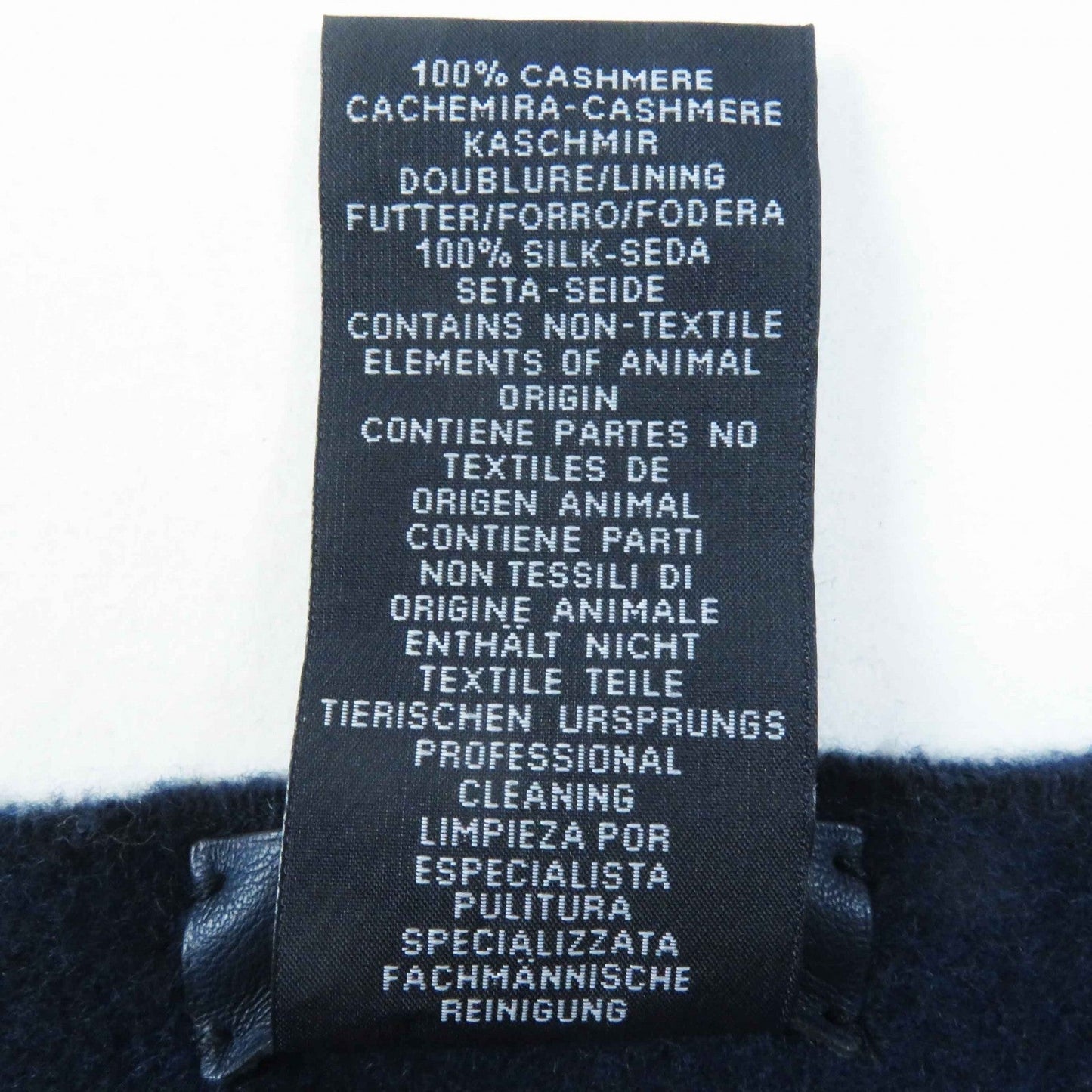 HERMES Scarf H259096S cashmere Navy blue