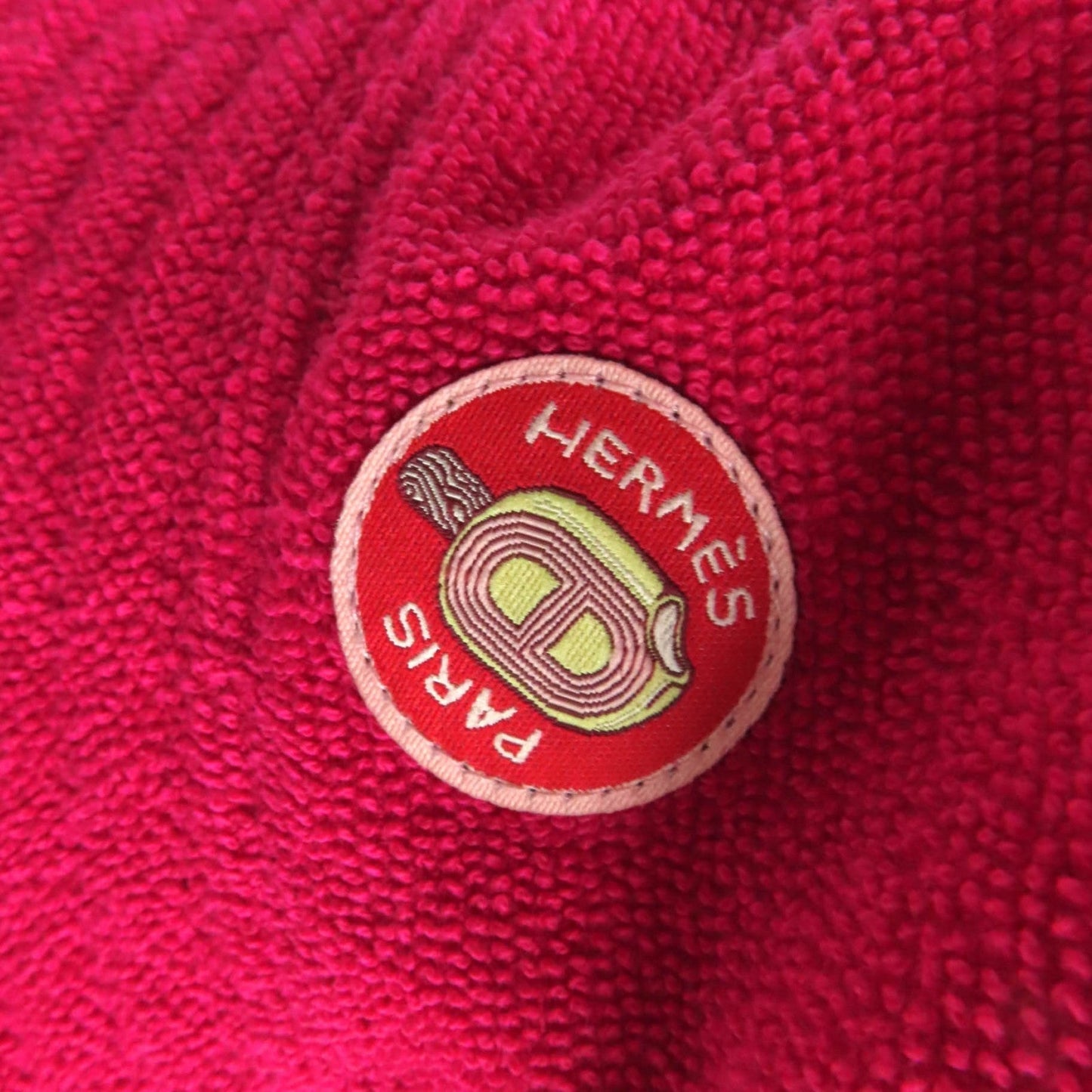 HERMES hat cotton shocking pink Davis Hat 57