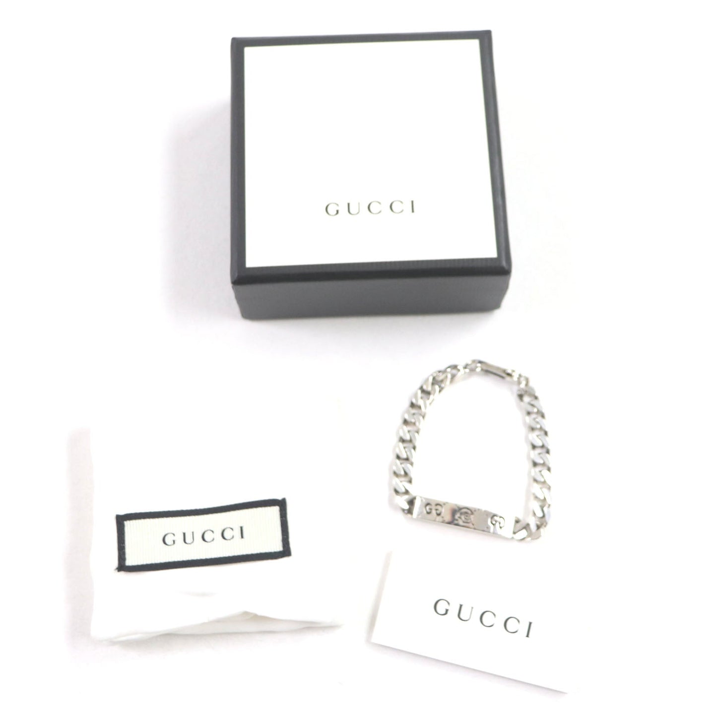 GUCCI bracelet 455321 AG925 Silver ghost 16