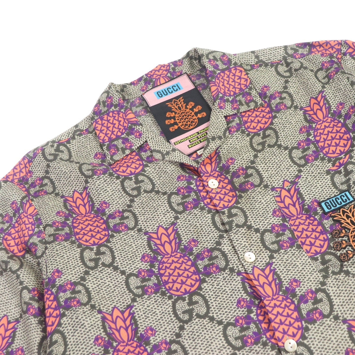 GUCCI Short sleeve shirt 669202 silk beige 46