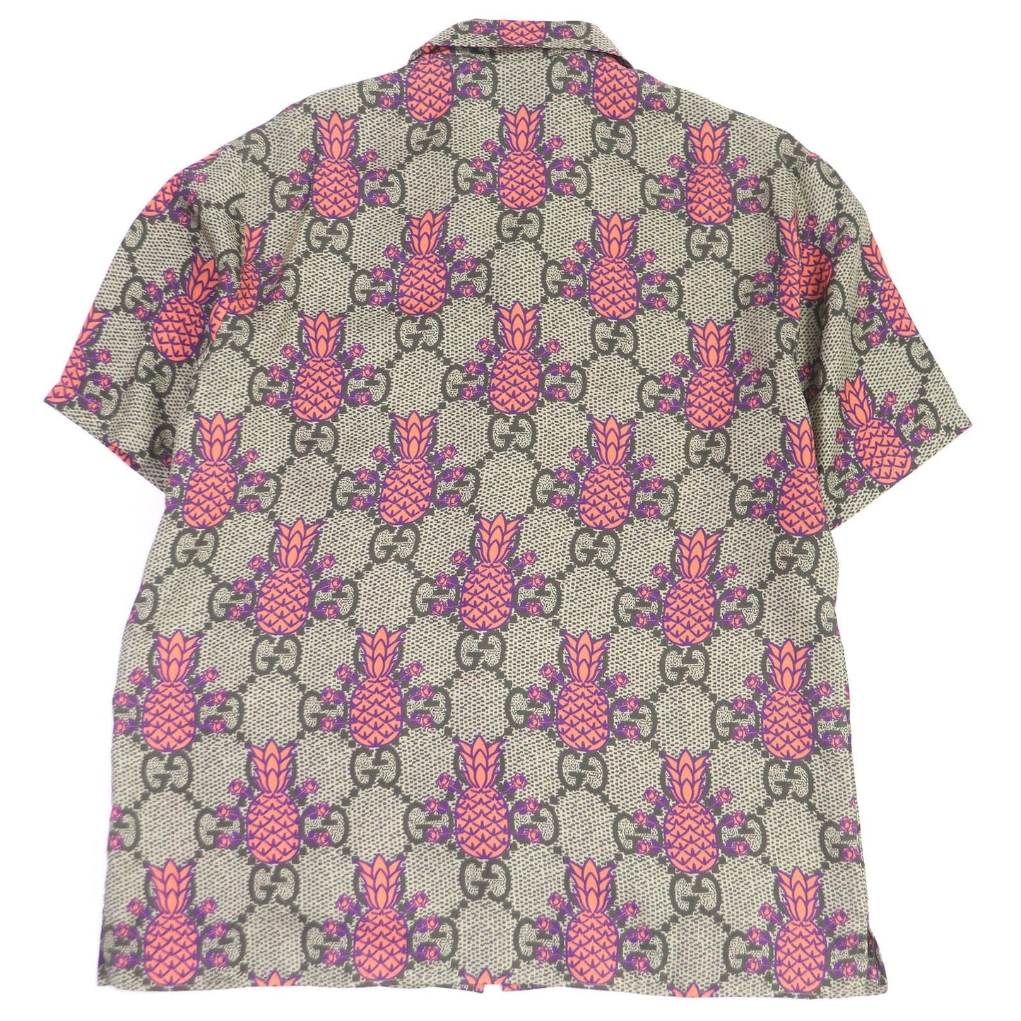GUCCI Short sleeve shirt 669202 silk beige 46