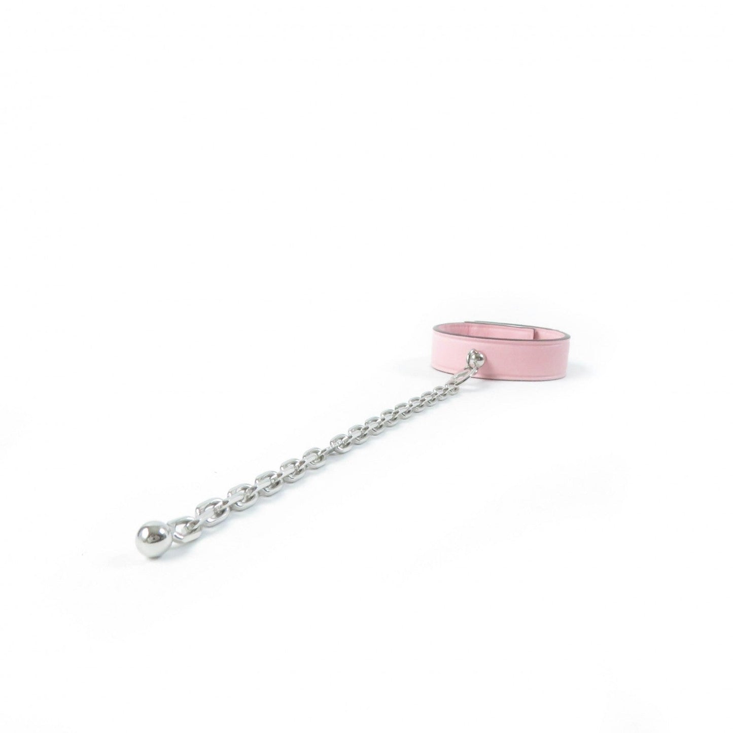 HERMES key ring leather pink
