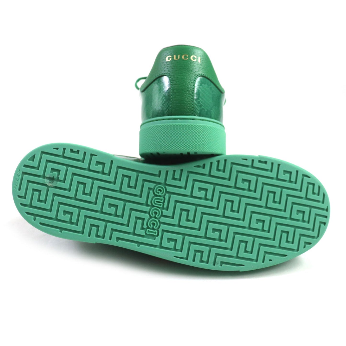GUCCI Low cut sneakers 760775 GG crystal green Web line ACE Ace 7.5