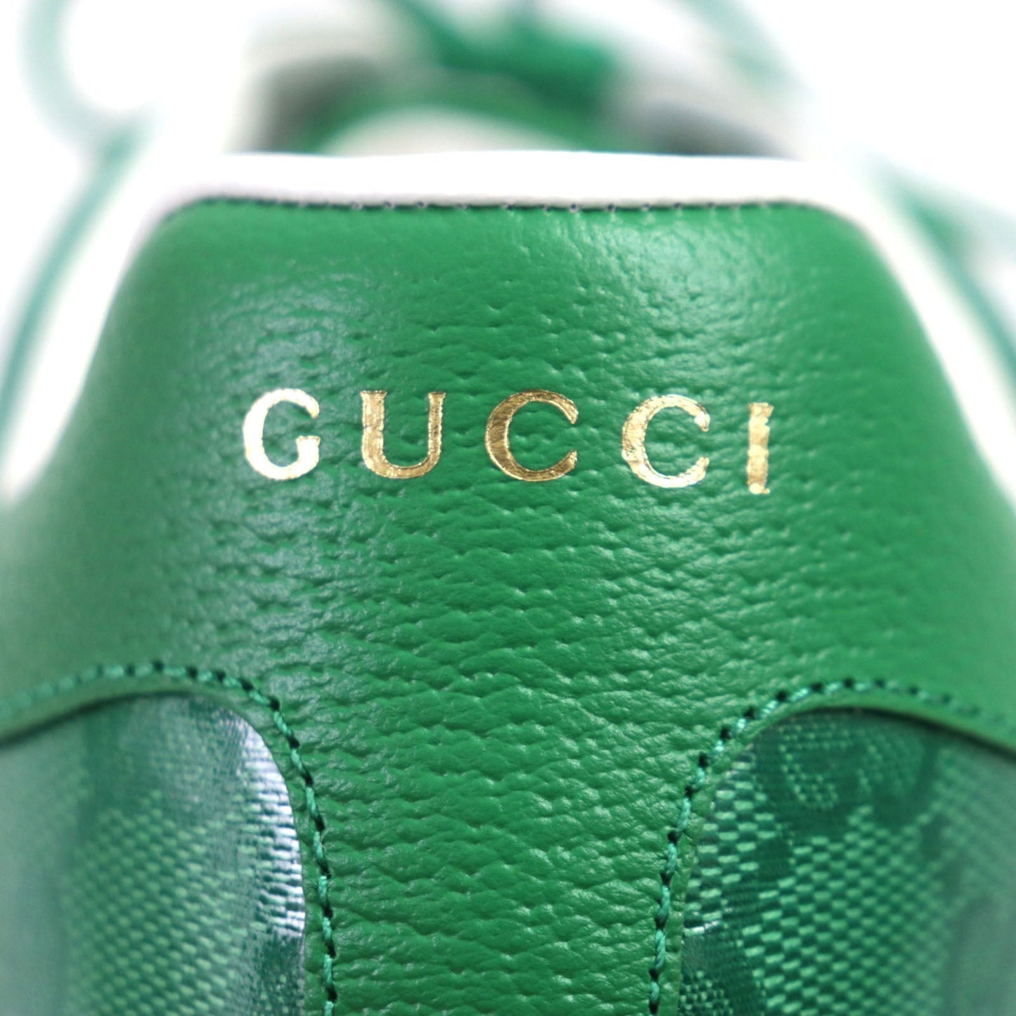 GUCCI Low cut sneakers 760775 GG crystal green Web line ACE Ace 7.5