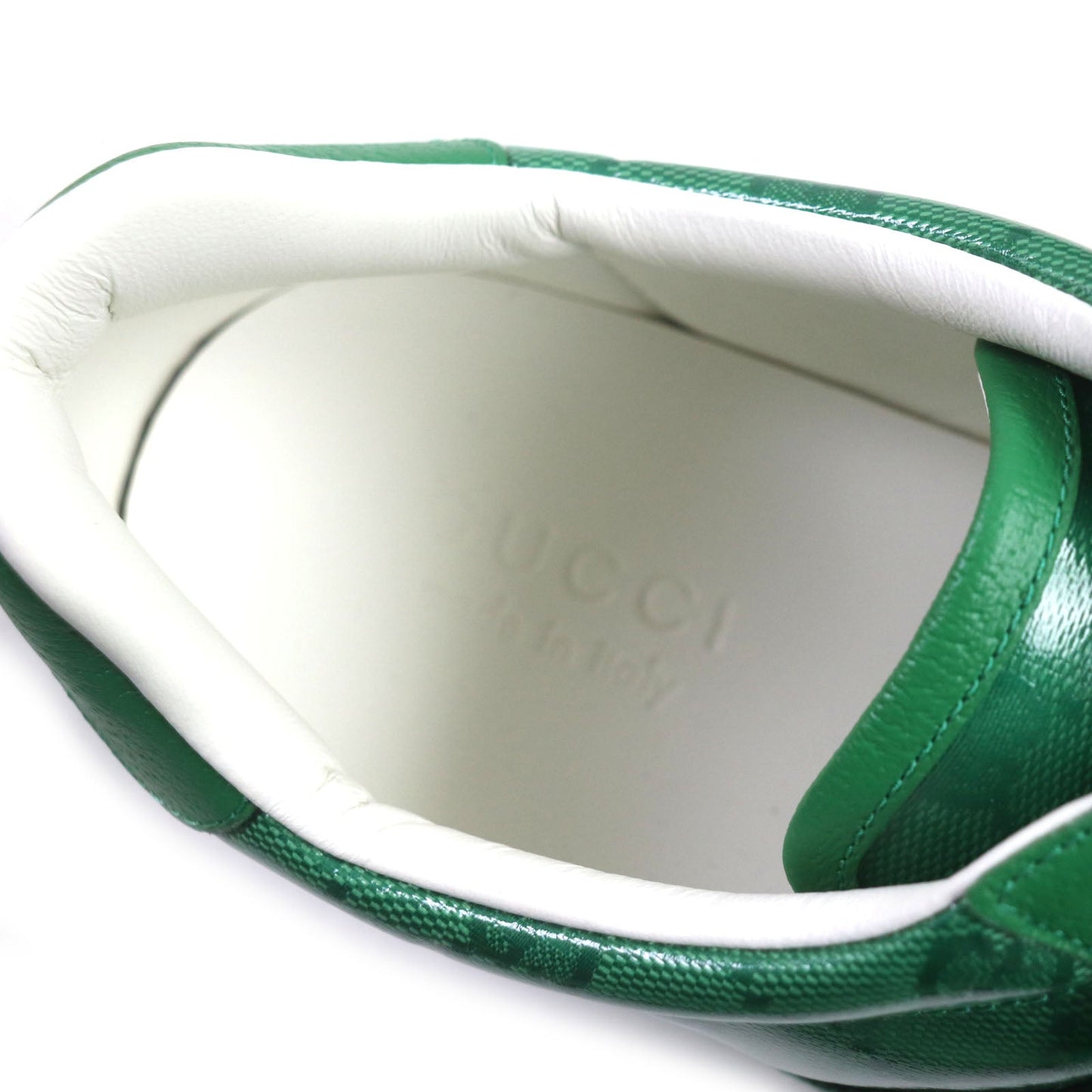 GUCCI Low cut sneakers 760775 GG crystal green Web line ACE Ace 7.5