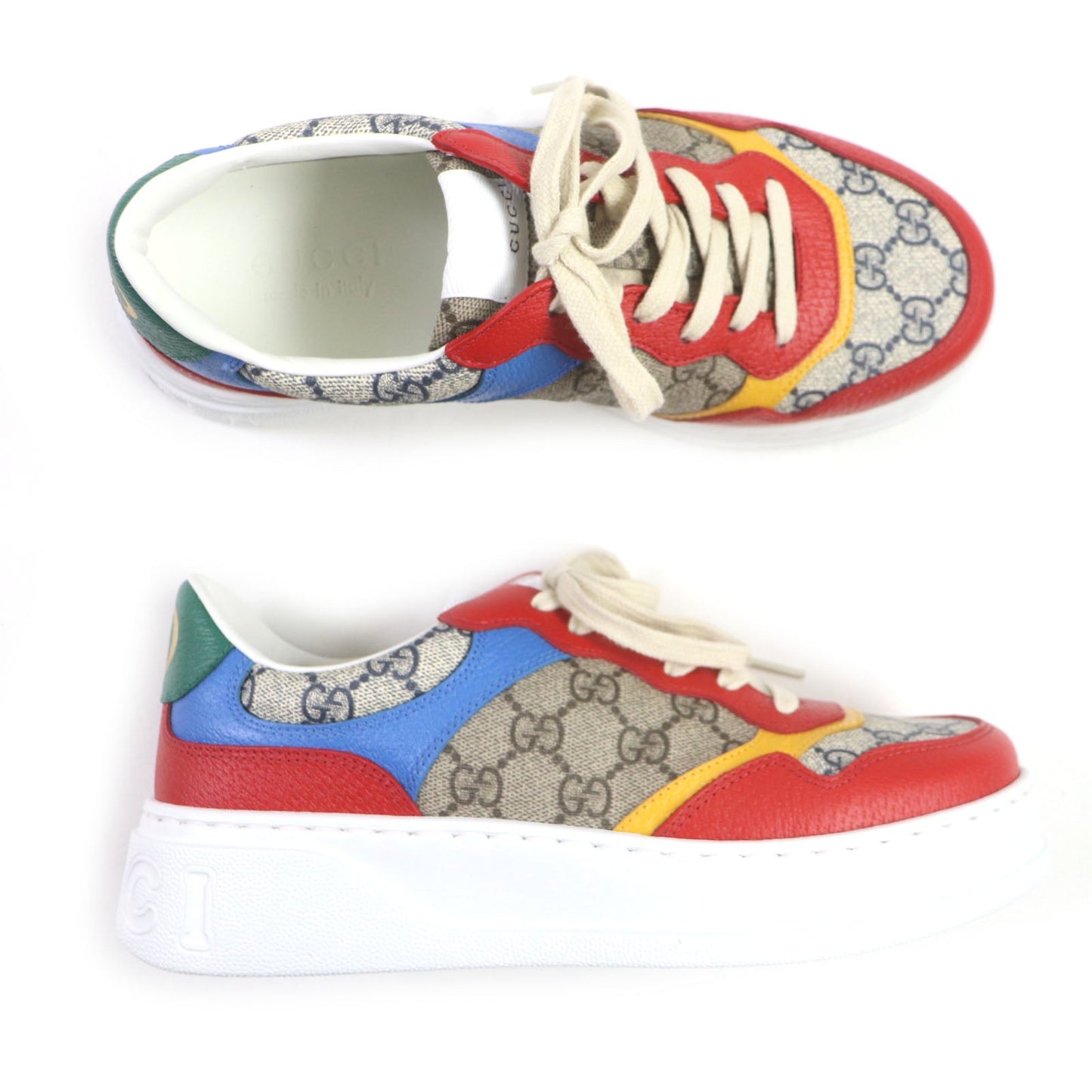 GUCCI Low cut sneakers 726828 PVC Multi 6