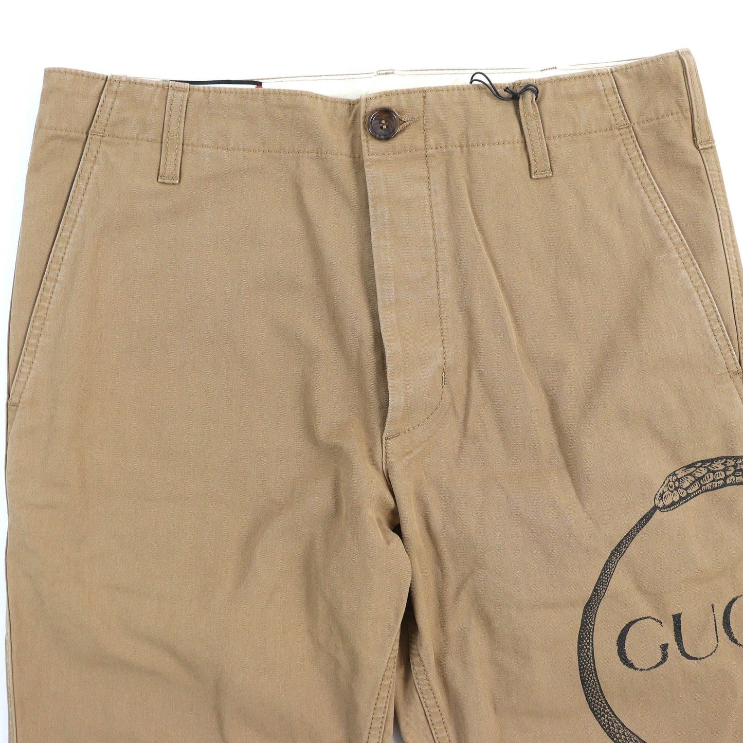 GUCCI Pants 489281 cotton Brown beige type 34