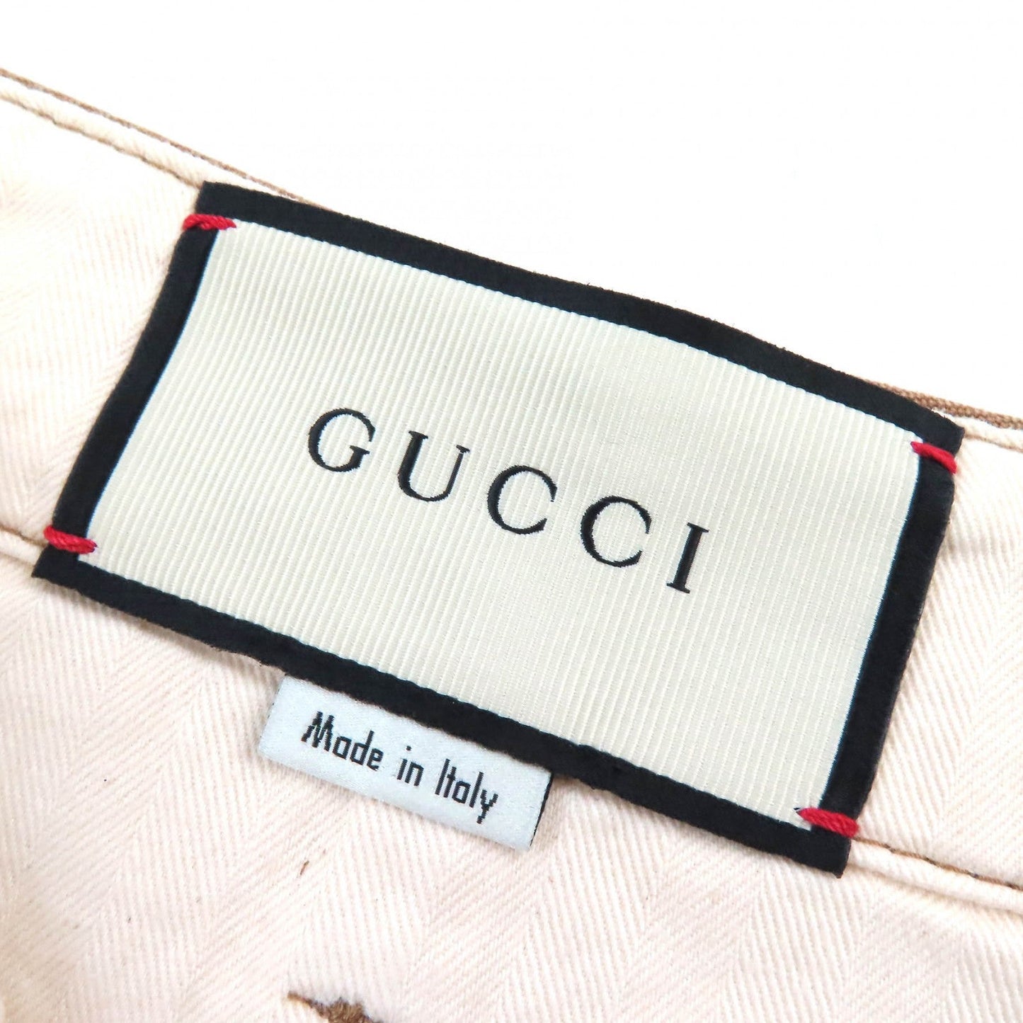GUCCI Pants 489281 cotton Brown beige type 34