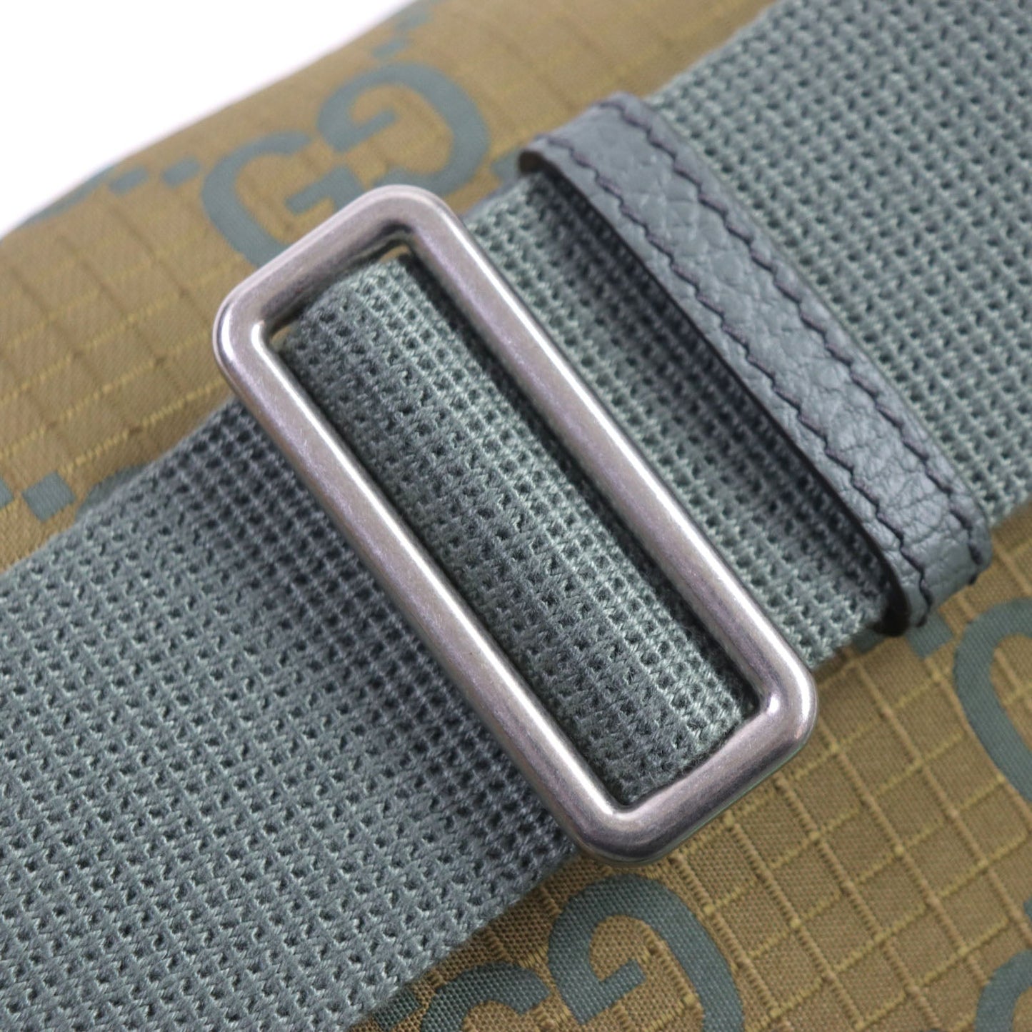 GUCCI Waist bag 792287 Nylon khaki GG Ripstop Belt Bag