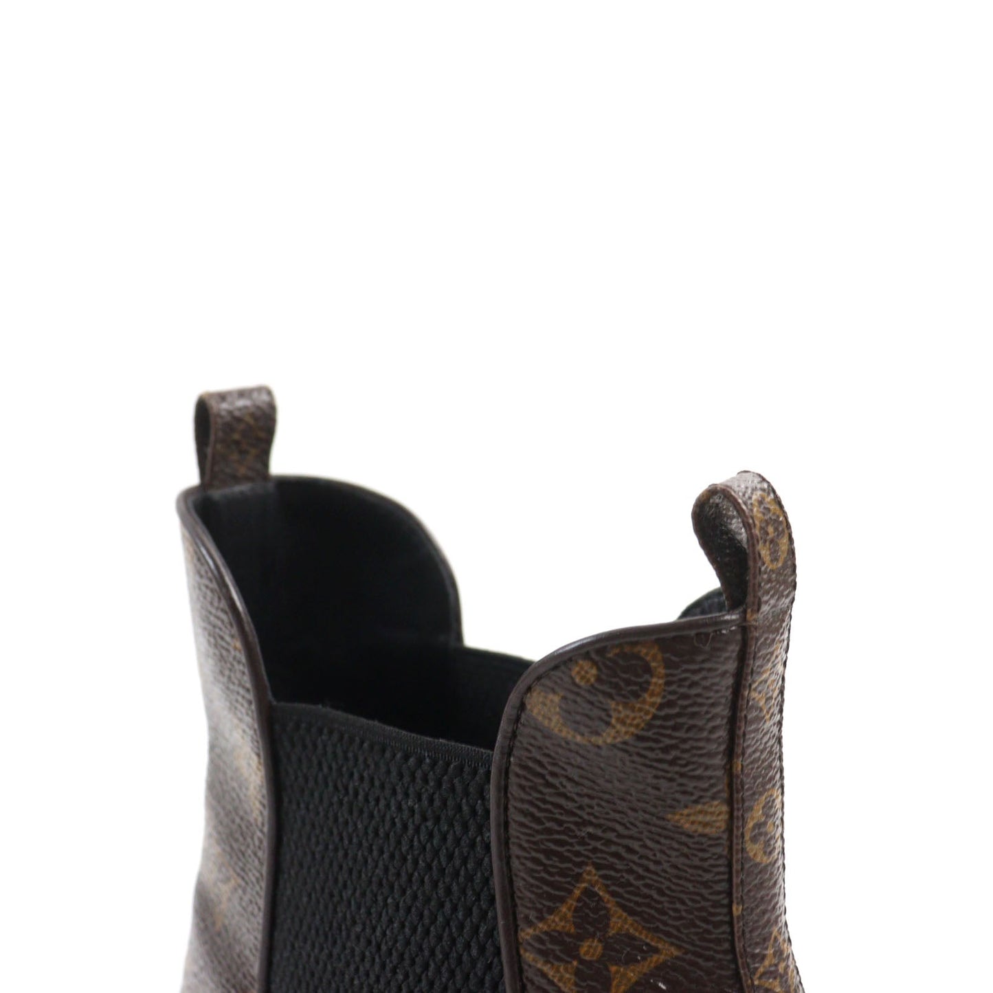 LOUIS VUITTON boots Monogram canvas Brown black Star Trail Line 38