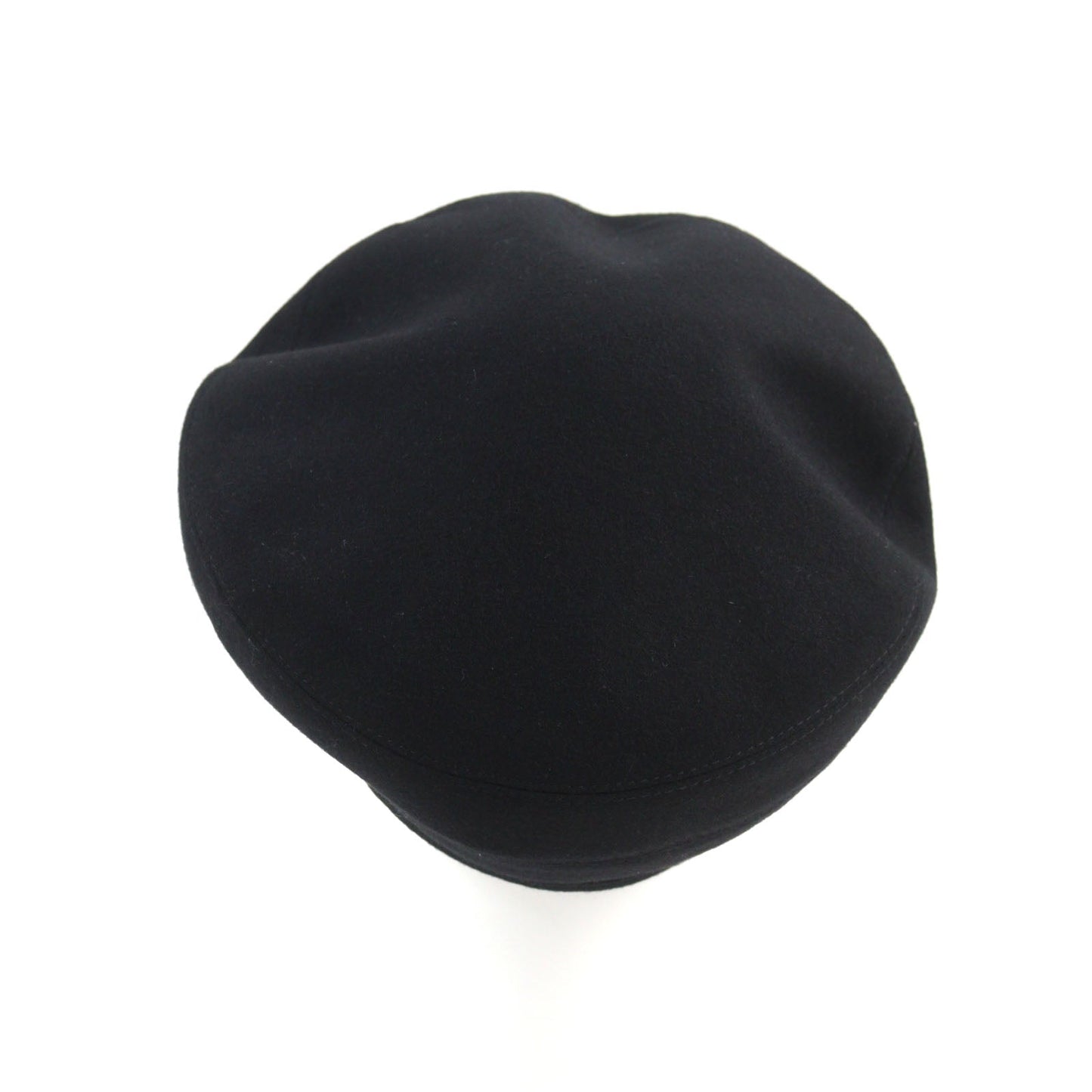HERMES beret cashmere black Saint Honoré 58