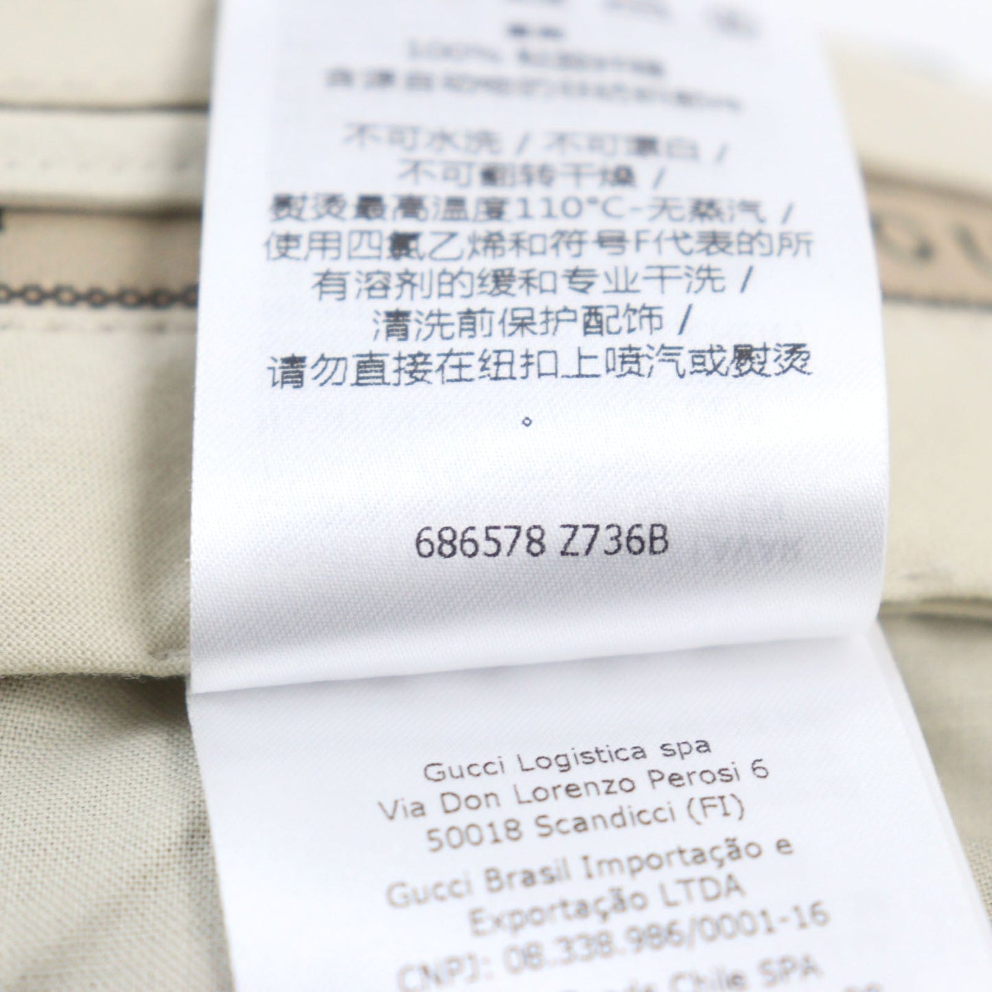 GUCCI Pants 686578 Rayon Navy 36