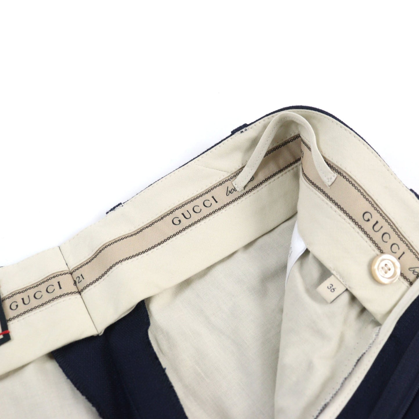 GUCCI Pants 686578 Rayon Navy 36