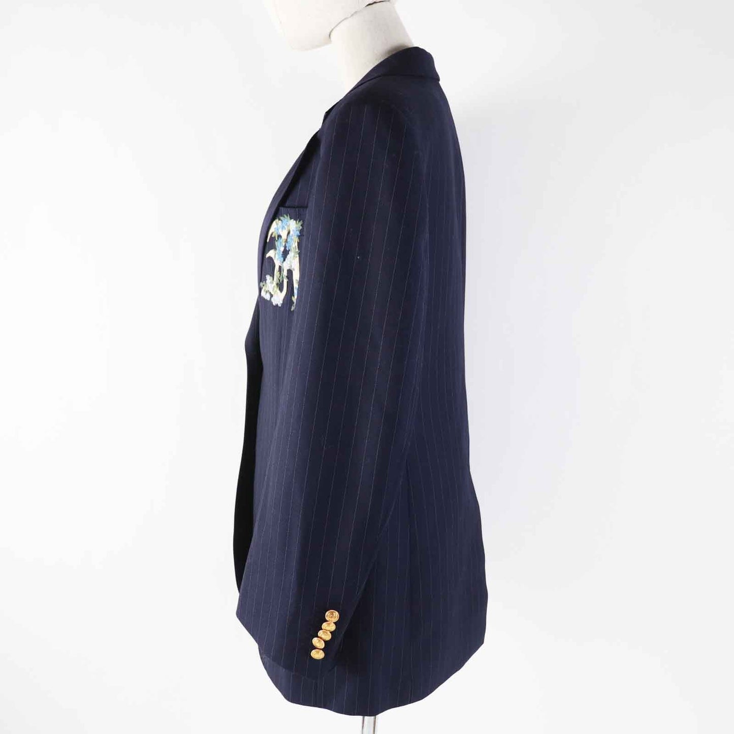 GUCCI Jacket 616459 wool Navy 40
