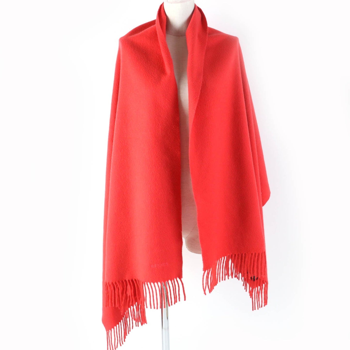 HERMES Stall cashmere Red type