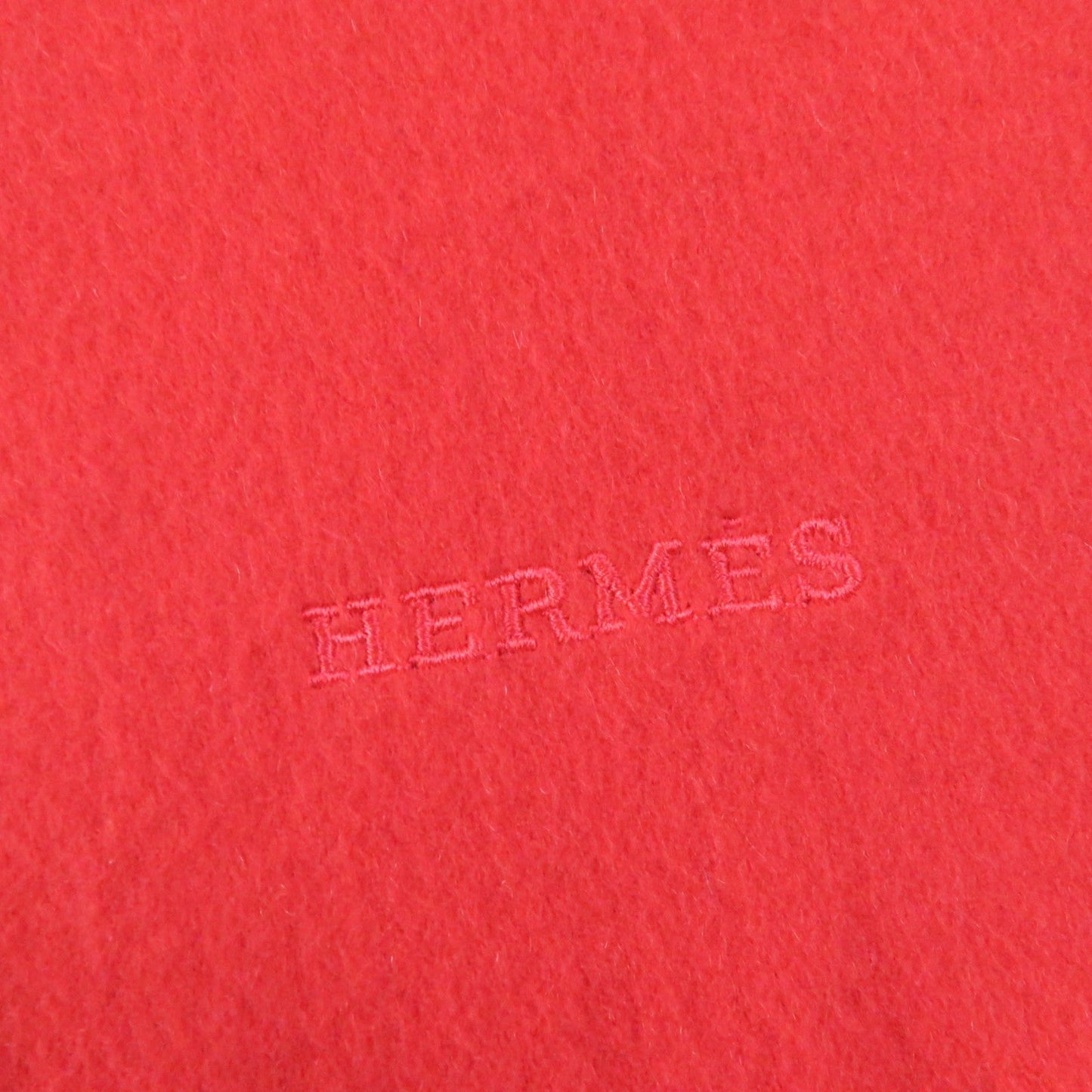 HERMES Stall cashmere Red type