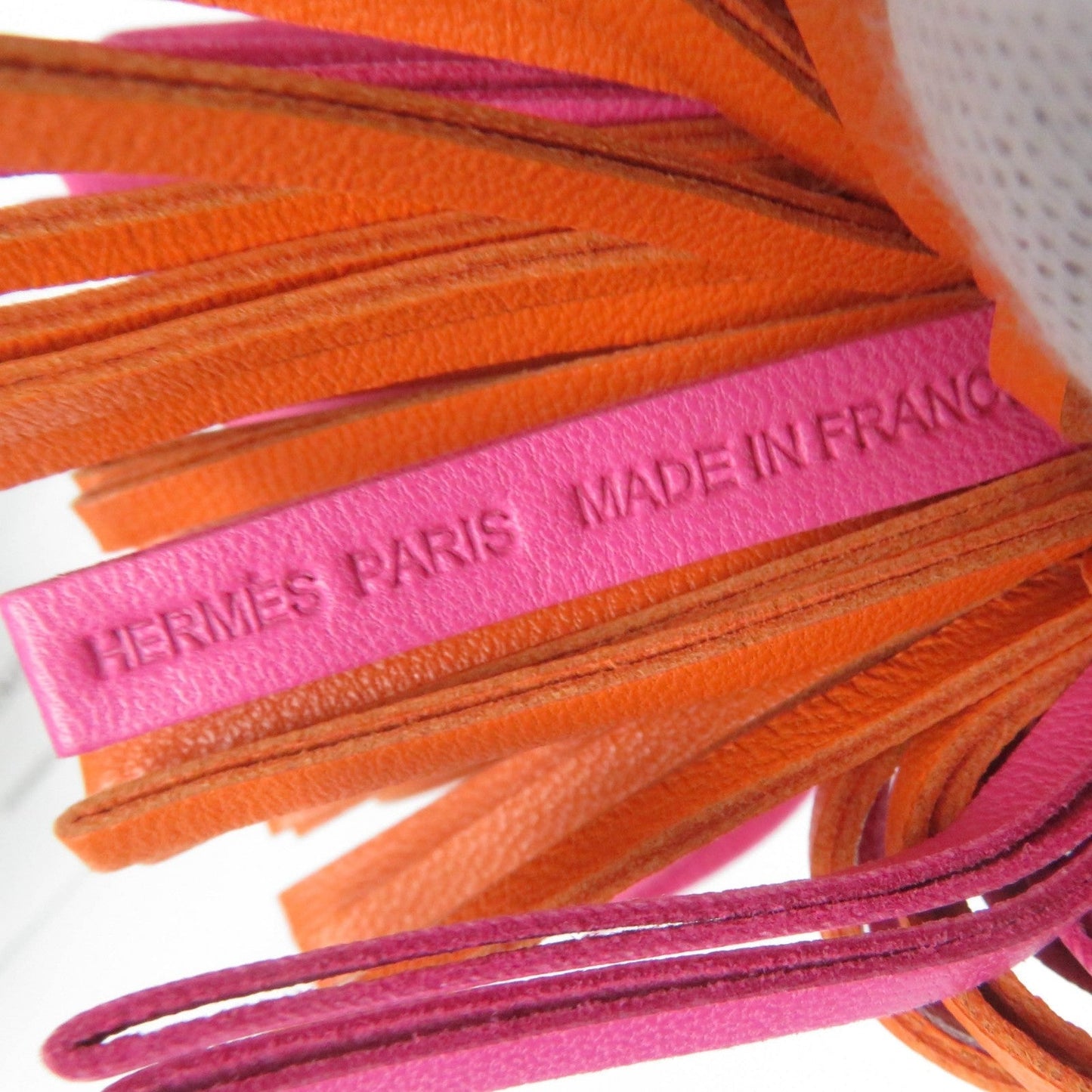 HERMES Bag charm Anyo Miro Rose Purple Orange Poppy Carmen