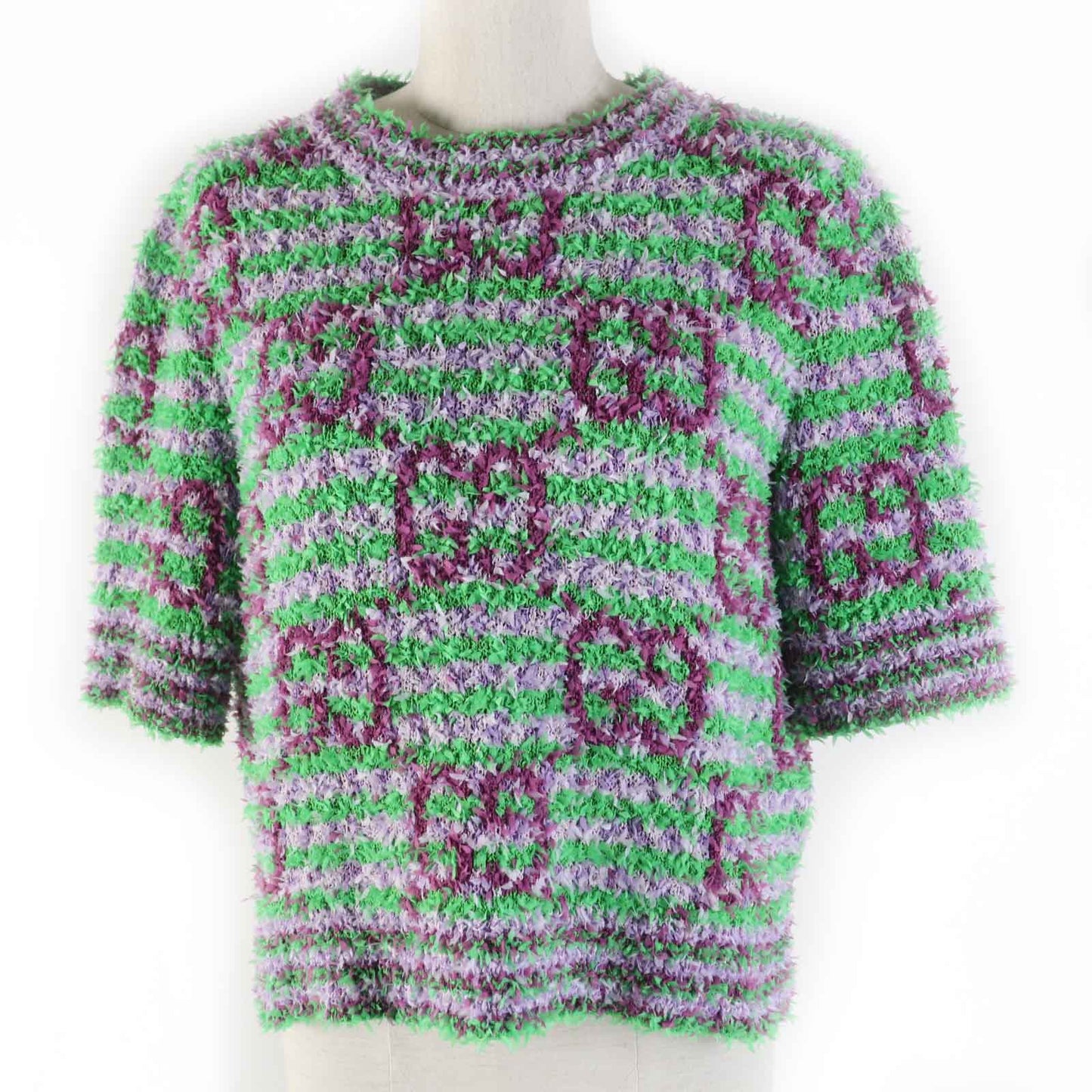 GUCCI knit 695796 cotton Purple green M