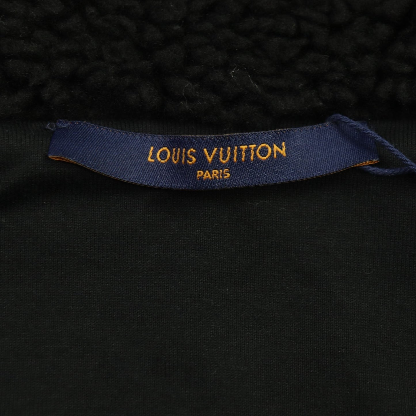 LOUIS VUITTON Blouson HMY04W polyester Navy black Jacquard Damier M