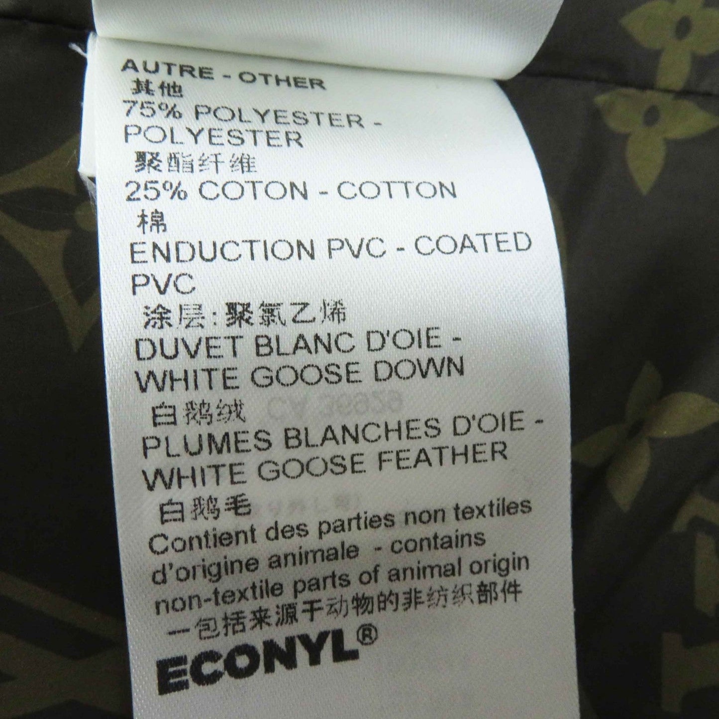 LOUIS VUITTON Down jacket Nylon blue 34