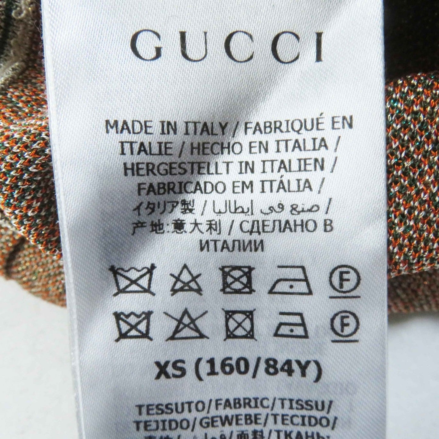 GUCCI one piece 632923 Rayon Multi VISCOSE RAME DRESS XS
