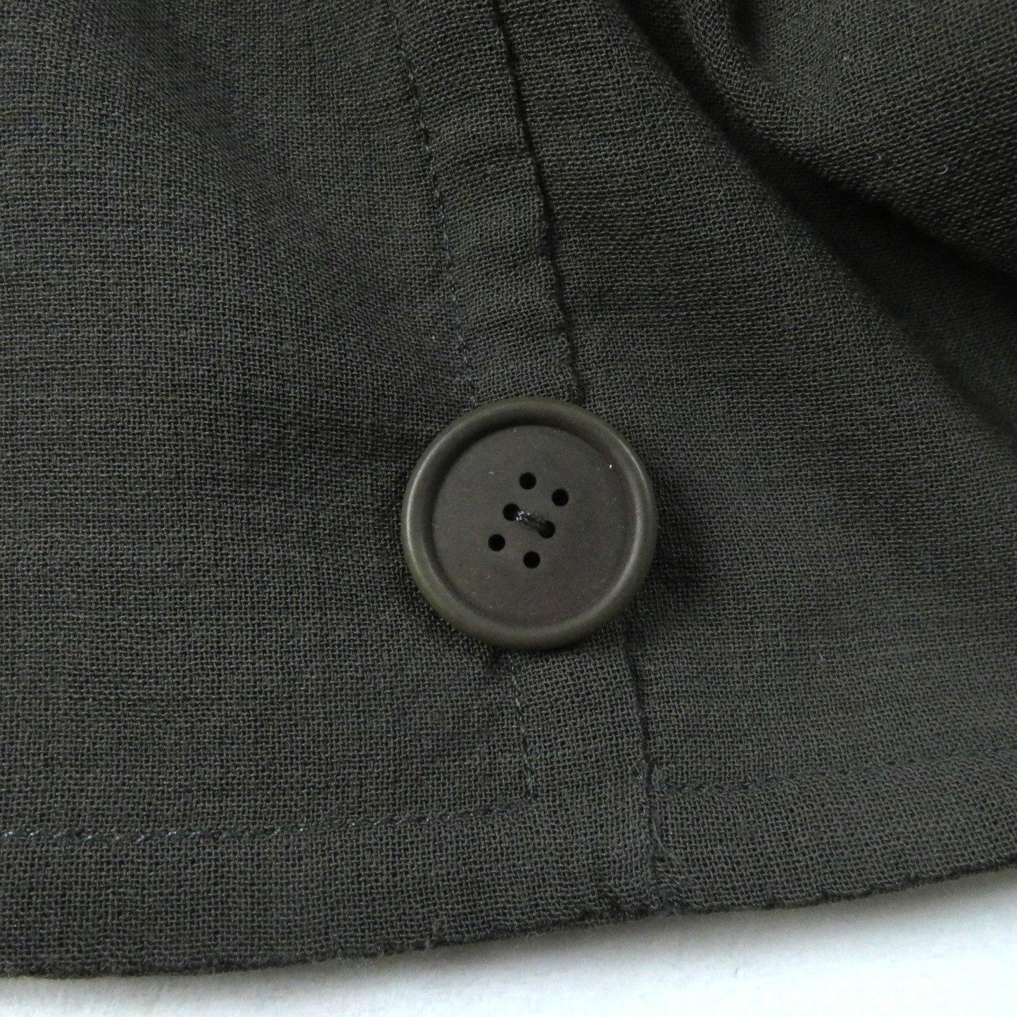HERMES Jacket wool khaki 34